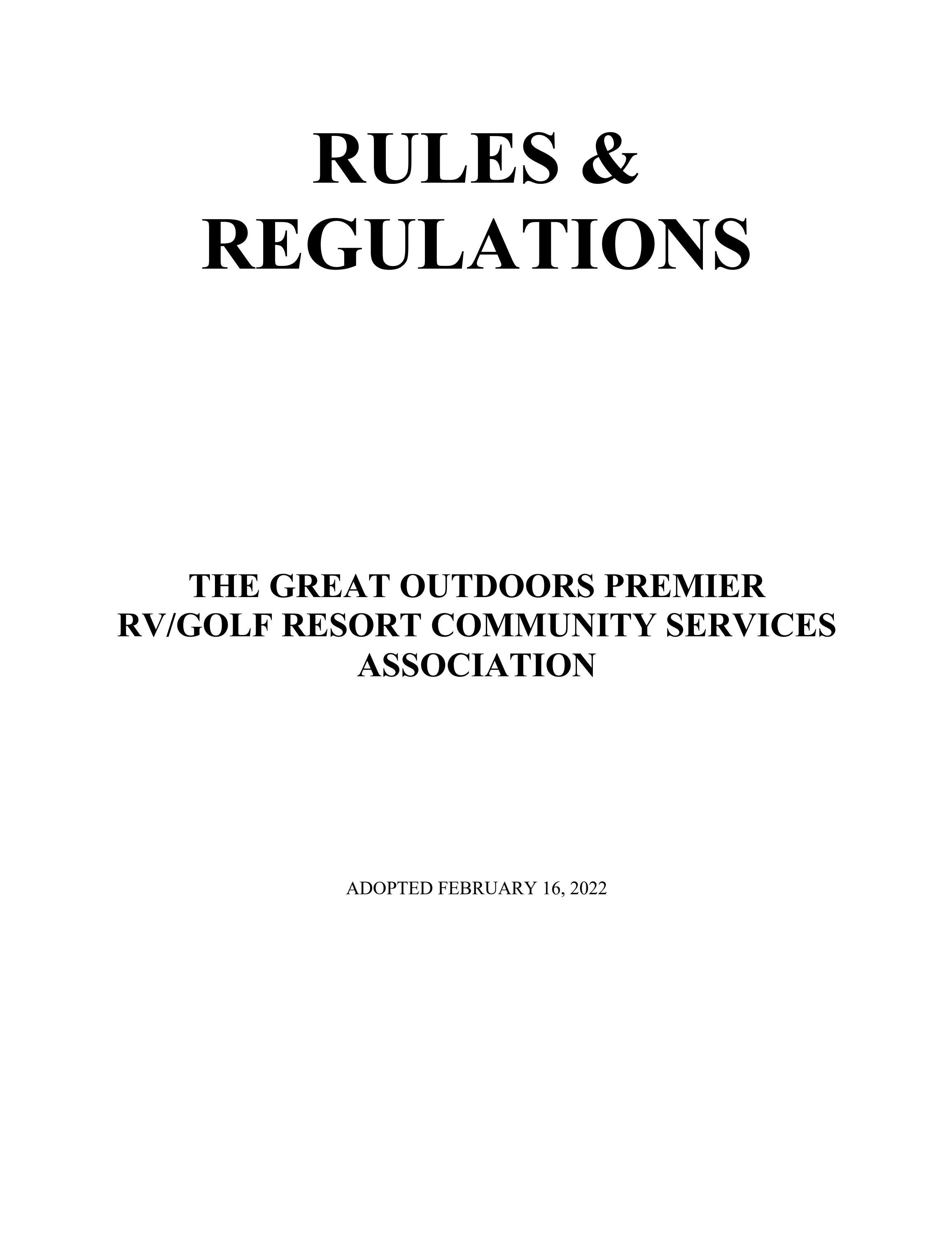 Csa Rules