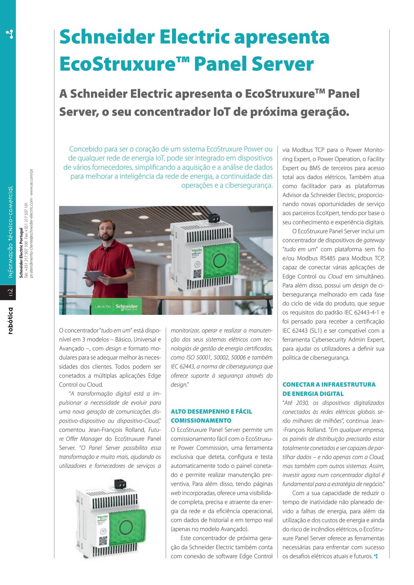 Panel Server Advanced Schneider Electric apresenta EcoStruxure™ Panel Server by cie - Issuu