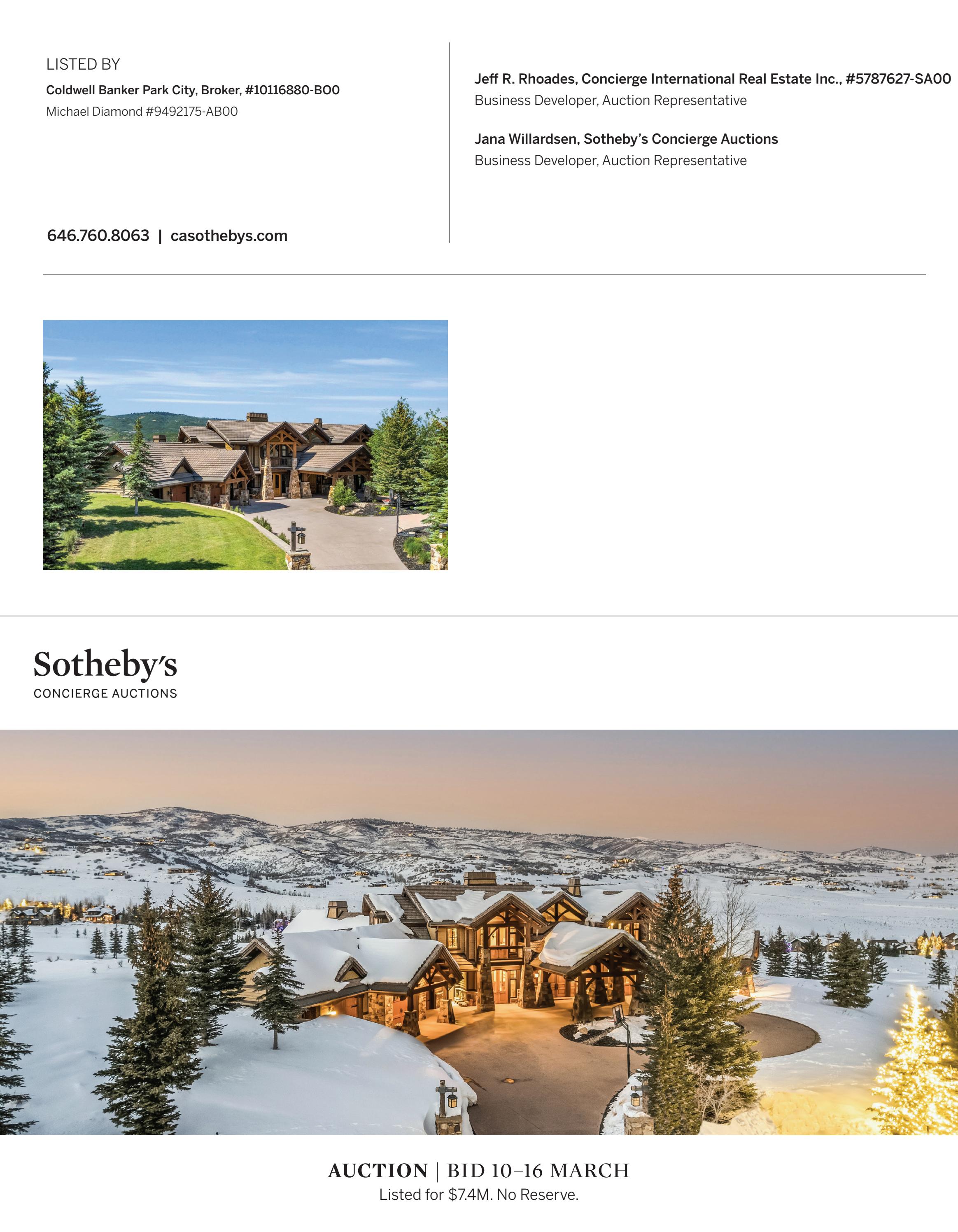 795 Hollyhock Street Park City, UT by Sotheby's Concierge Auctions