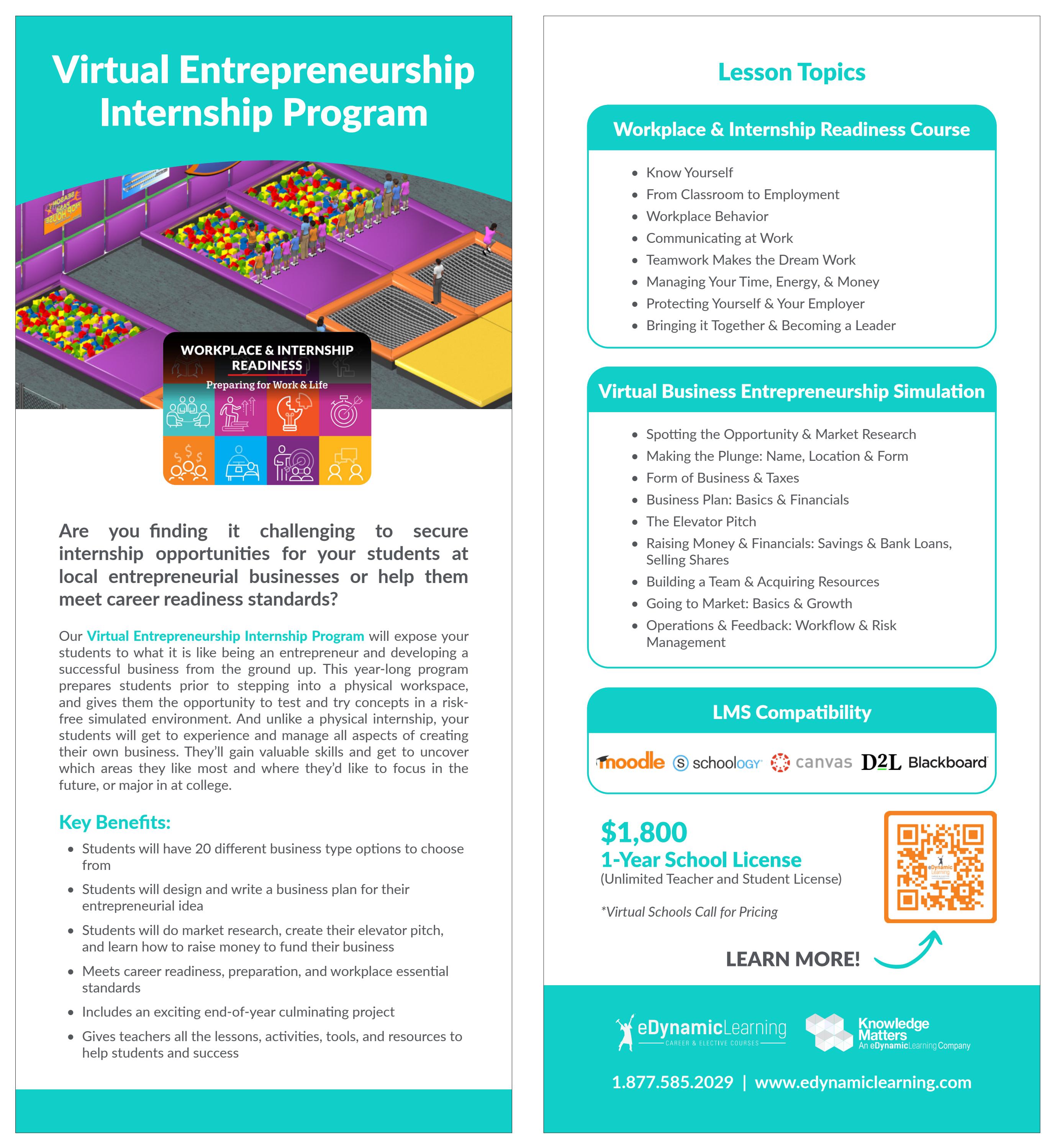 Virtual Entrepreneurship Internship Program by edynamiclearning - Issuu