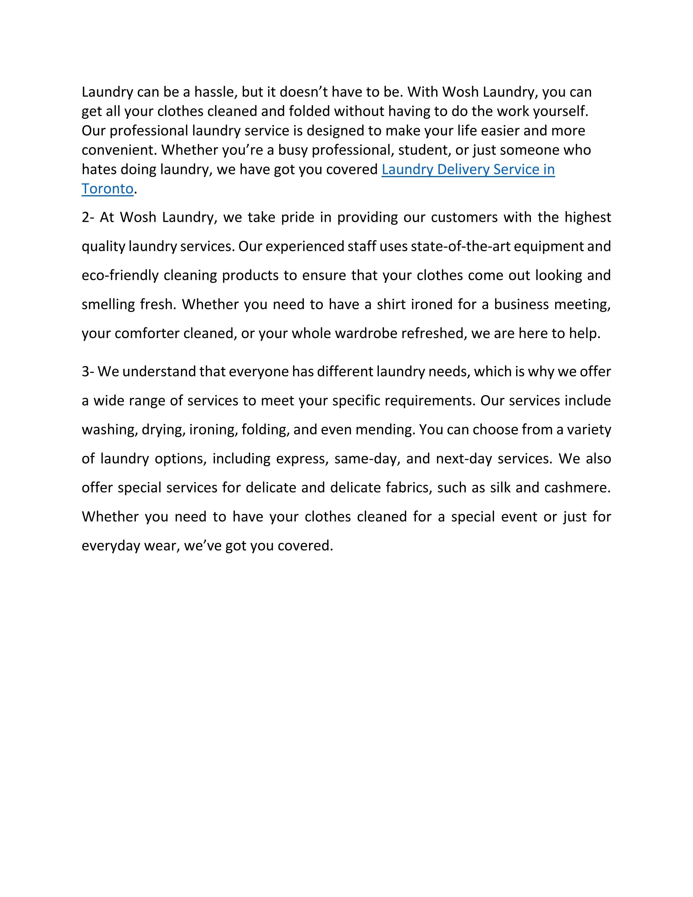 Laundry Delivery Service in Toronto by Christian Ben Issuu