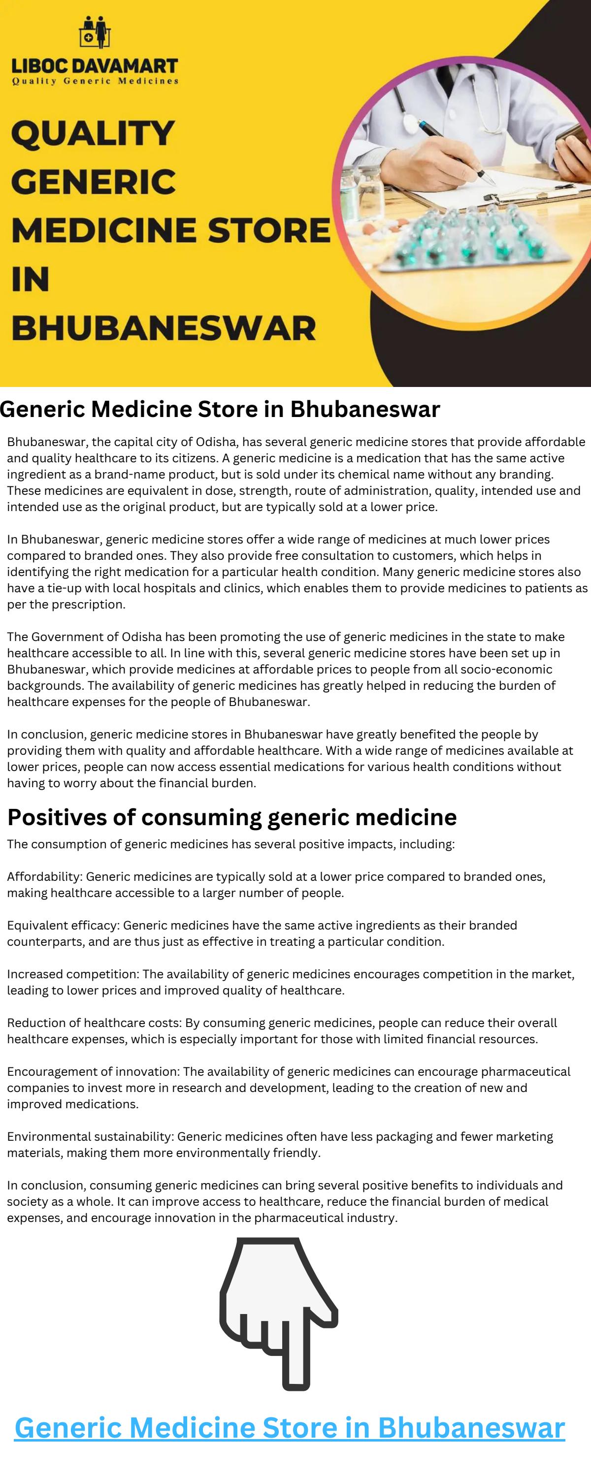 Best Online Generic Medicine Store in Bhubaneswar Liboc Davamart by