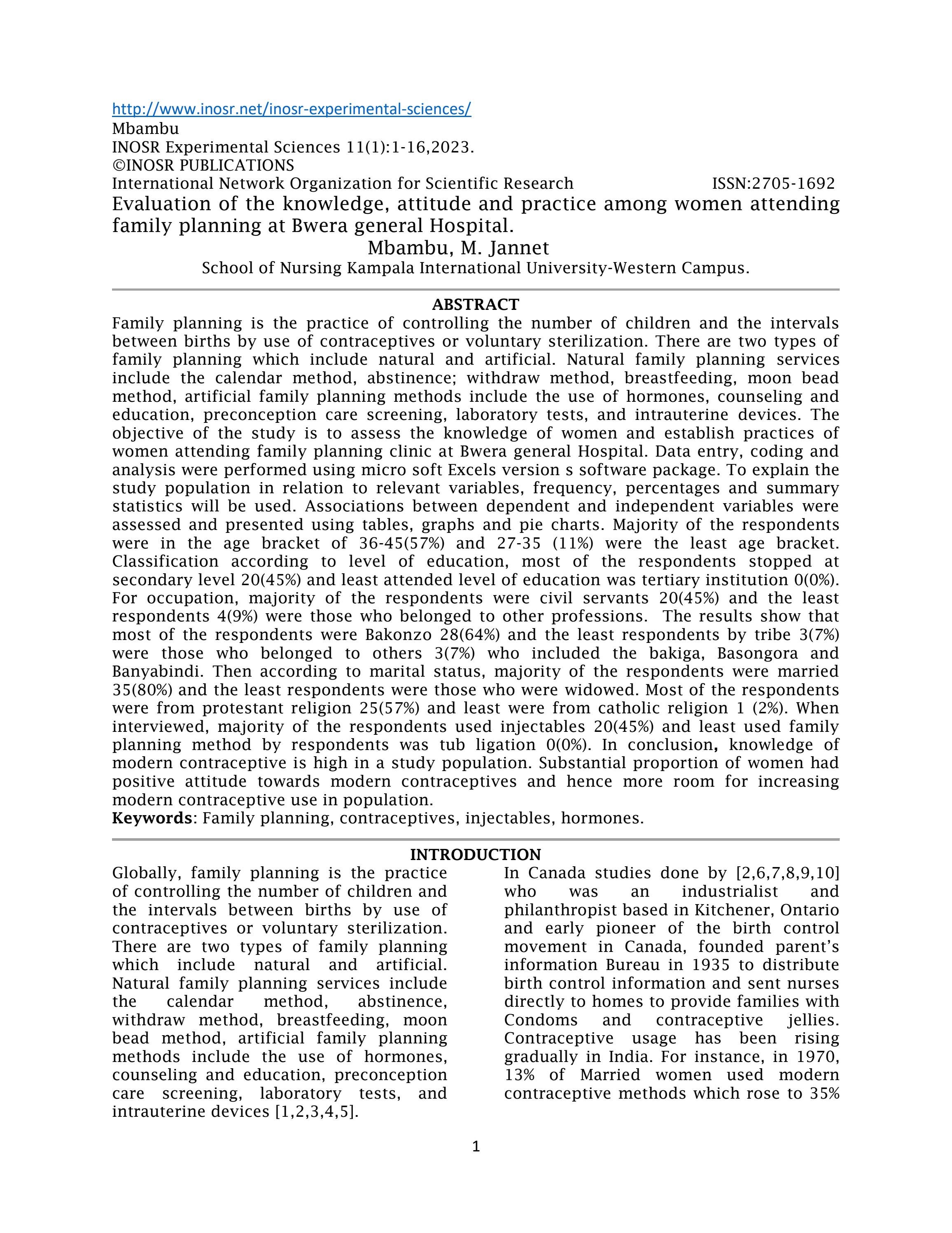 evaluation-of-the-knowledge-attitude-and-practice-among-women