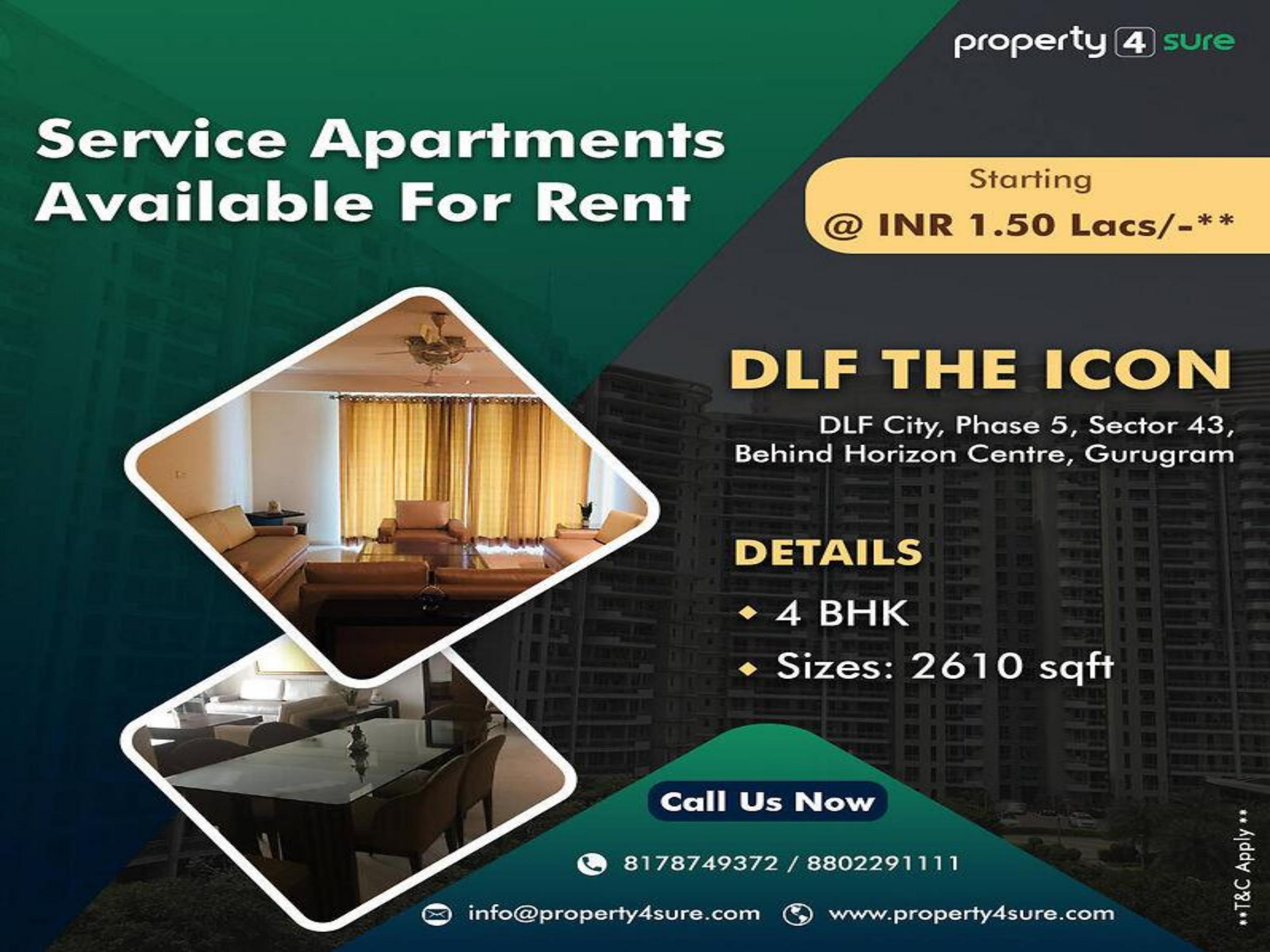 Service Apartment for Rent in Gurgaon Fully Furnished Apartment in