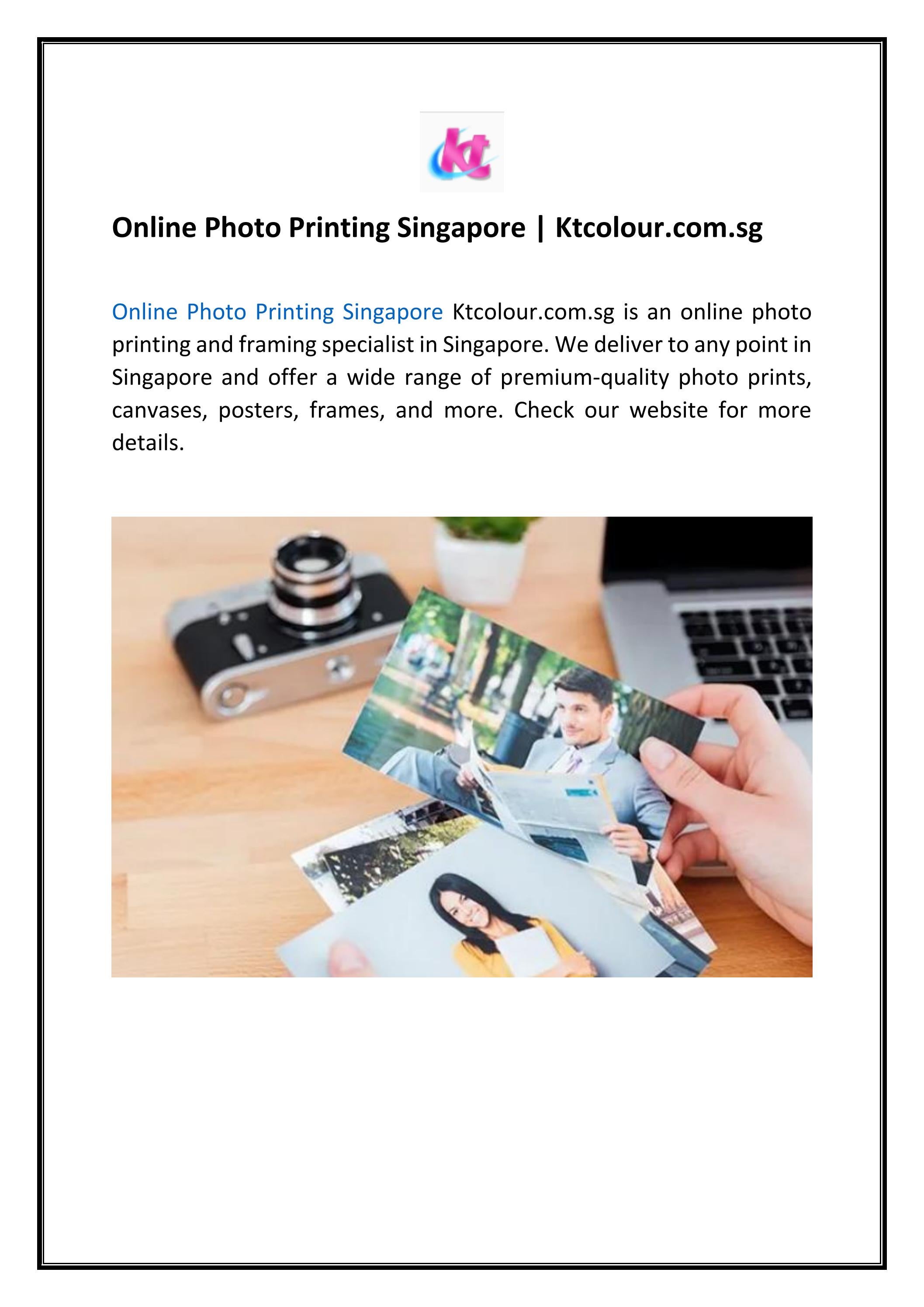 Online Photo Printing Singapore by Kim tian colour
