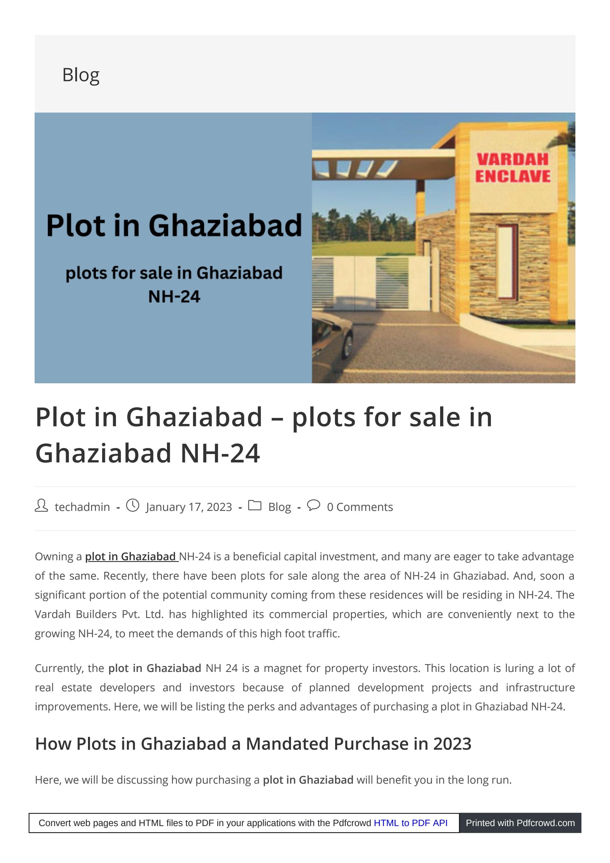 Plot in Ghaziabad plots for sale in Ghaziabad NH24 by Vardah Enclave
