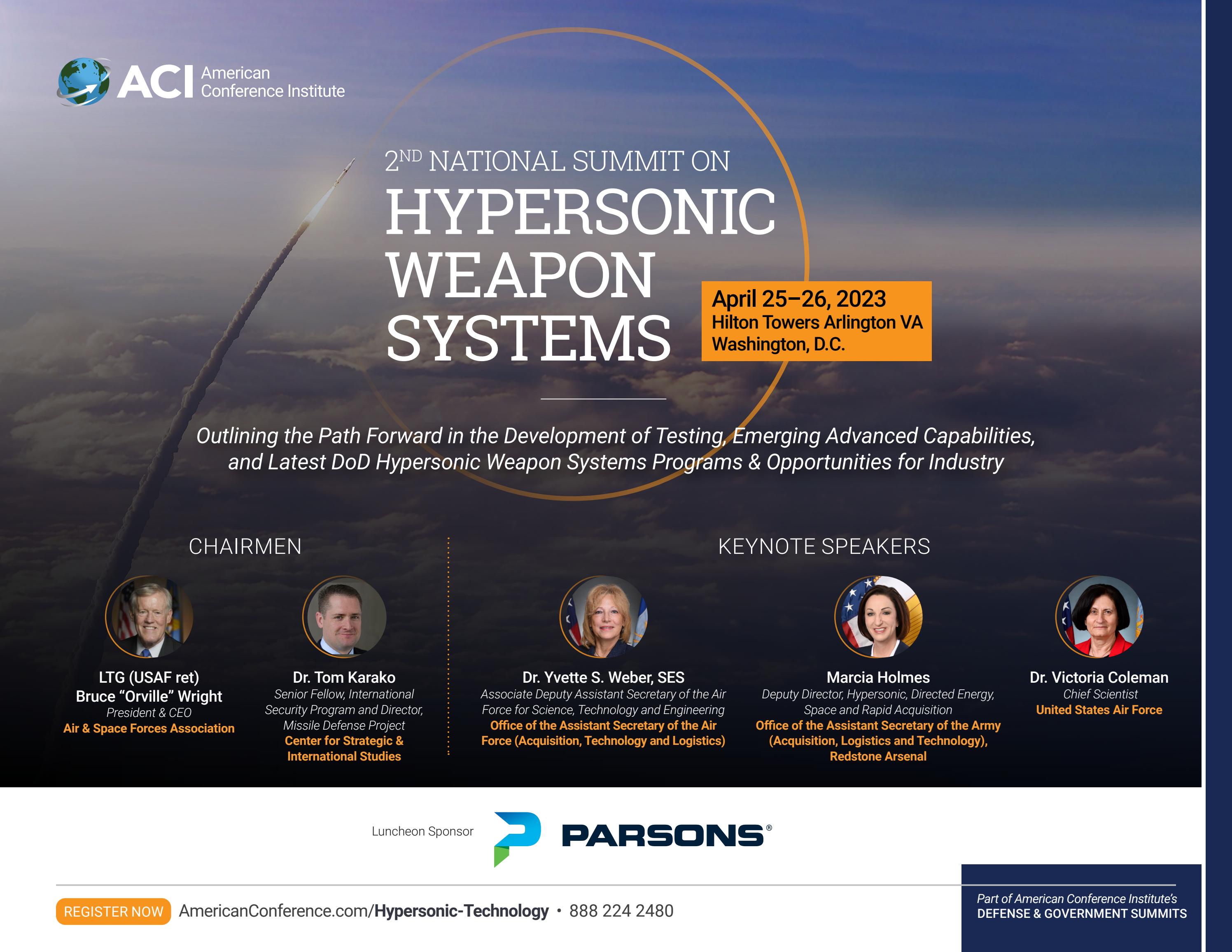 2nd National Summit on Hypersonic Weapon Systems WEB by C5Group Issuu