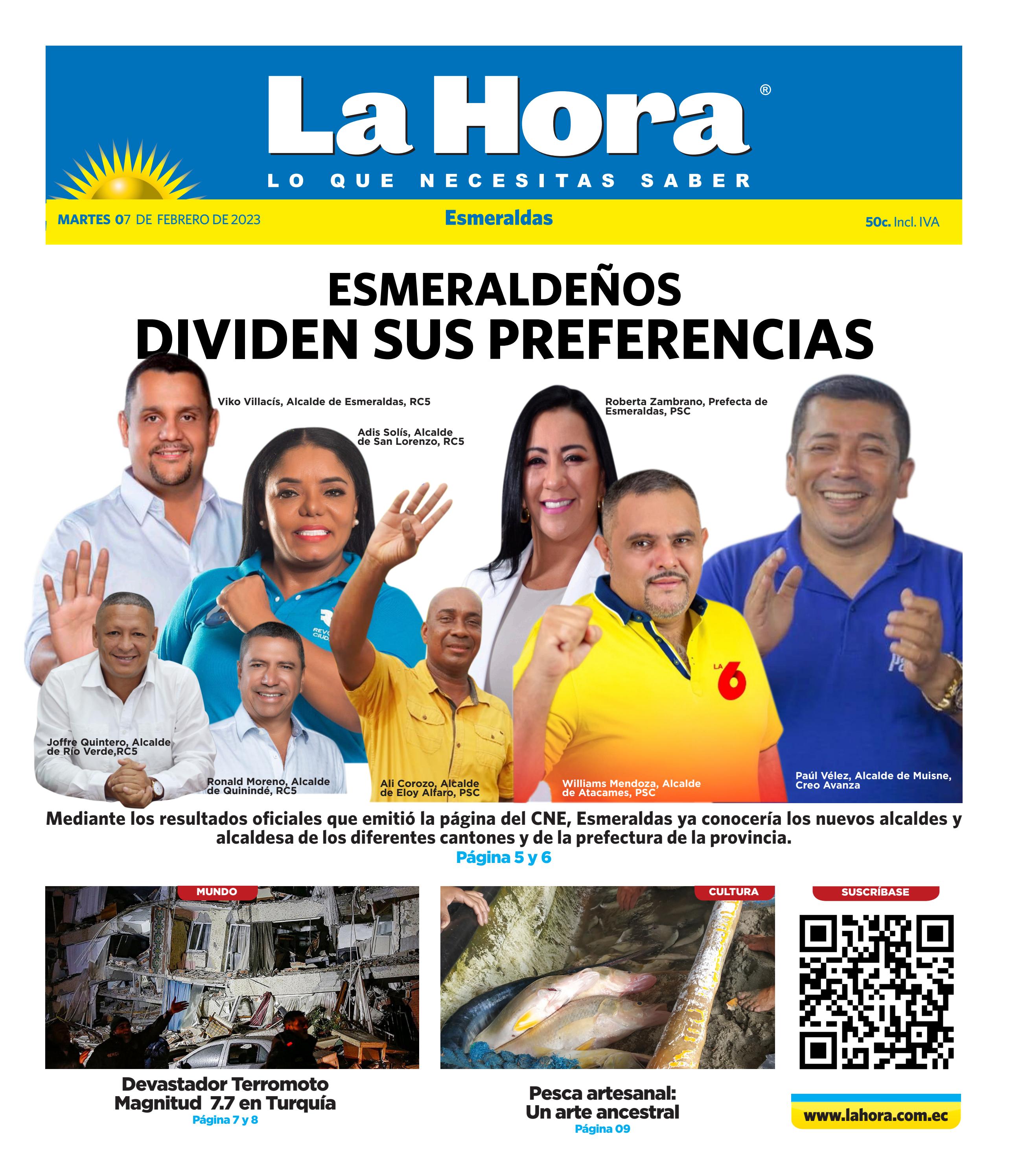 Esmeraldas, 02 Febrero 2023 by LA HORA Ecuador Issuu