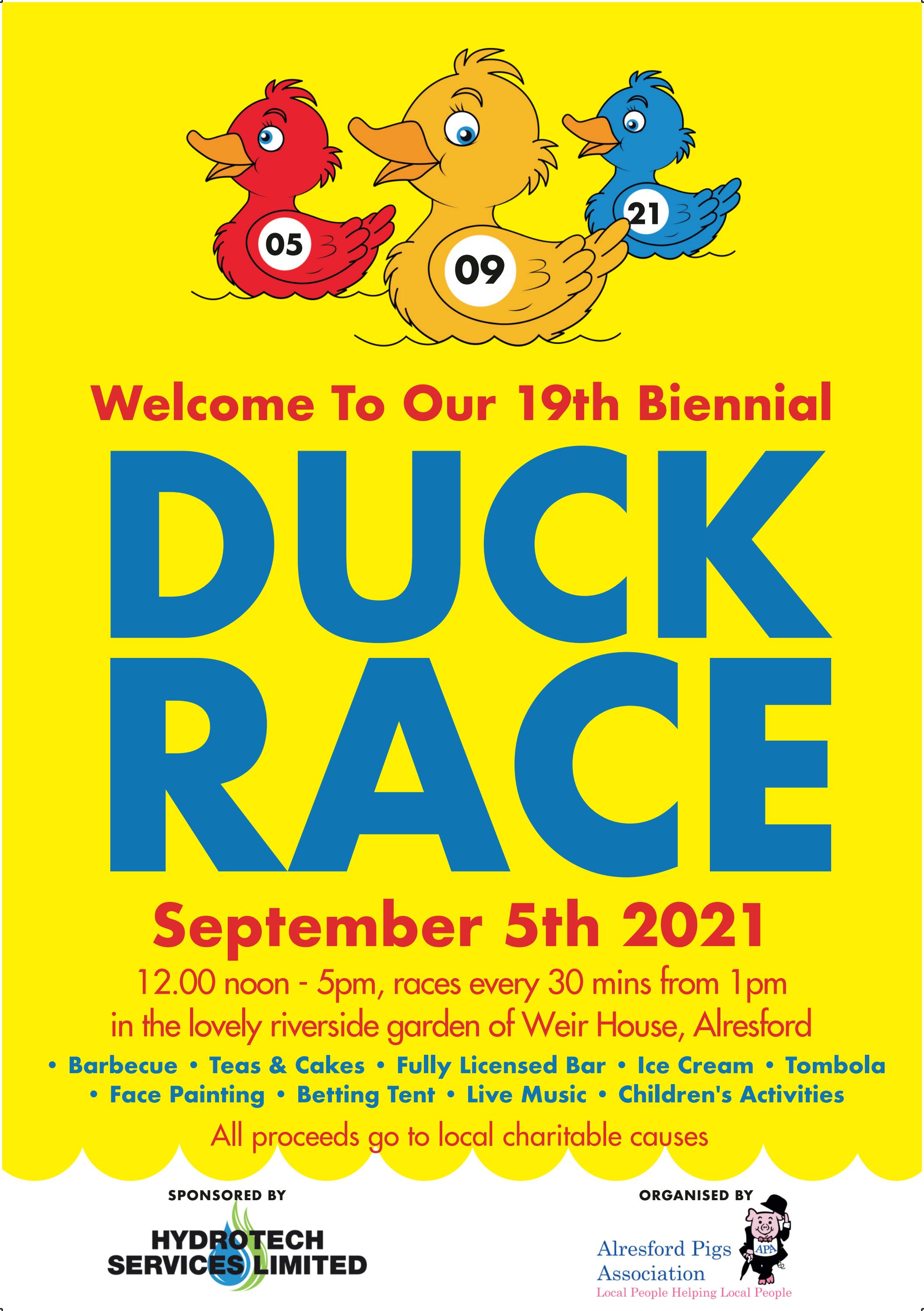 Duck Race 2021 Programme by alresfordpigs Issuu