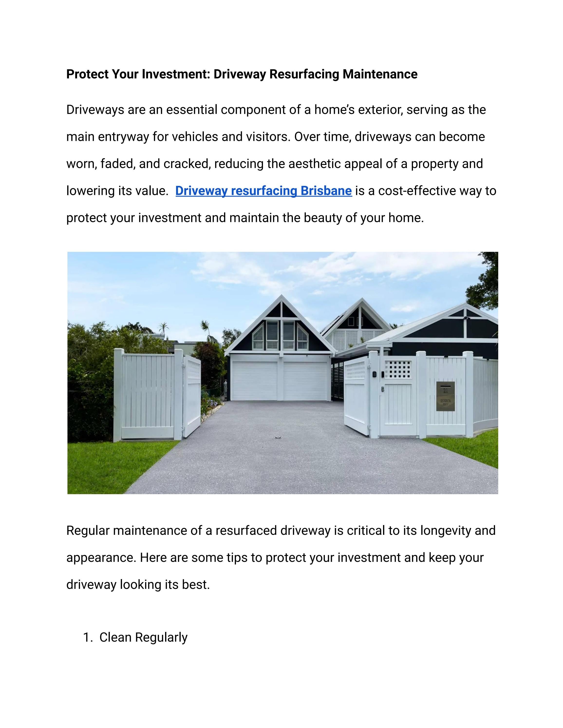 Protect Your Investment Driveway Resurfacing Maintenance by CONKER Issuu