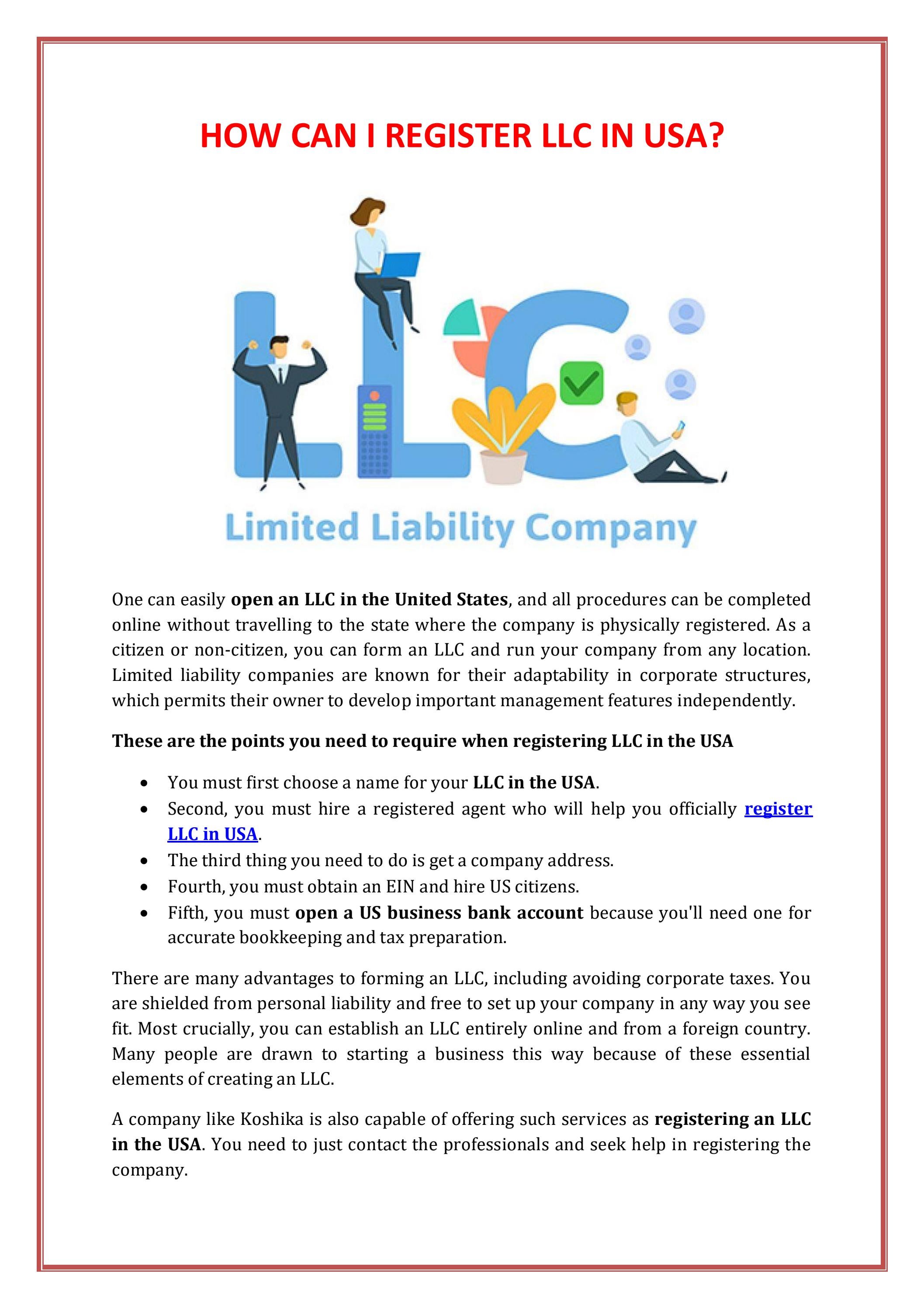 How can I register LLC in USA? by Issuu