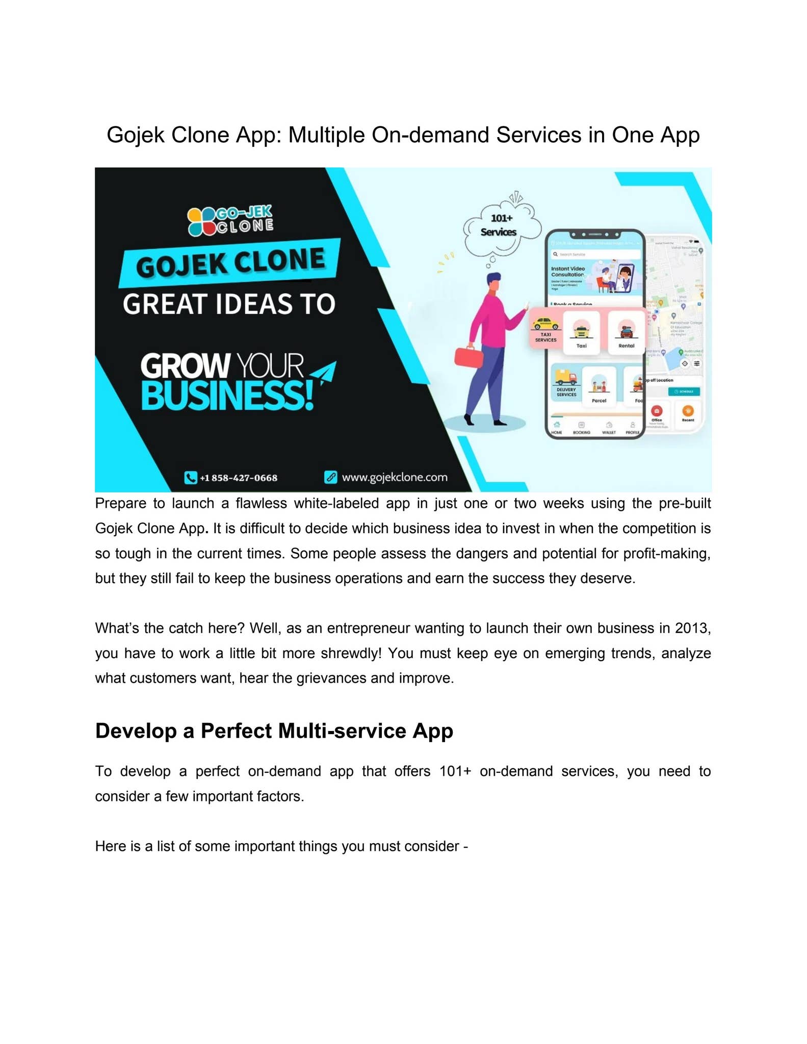 Gojek Clone App: Multiple On-demand Services in One App by Darbaar - Issuu