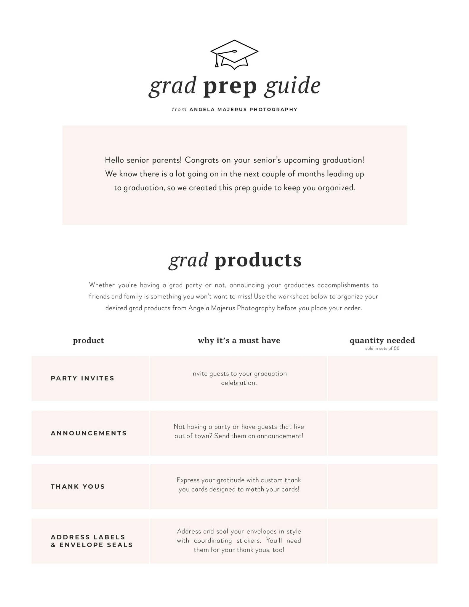 Grad Prep Guide by Angela Majerus - Issuu