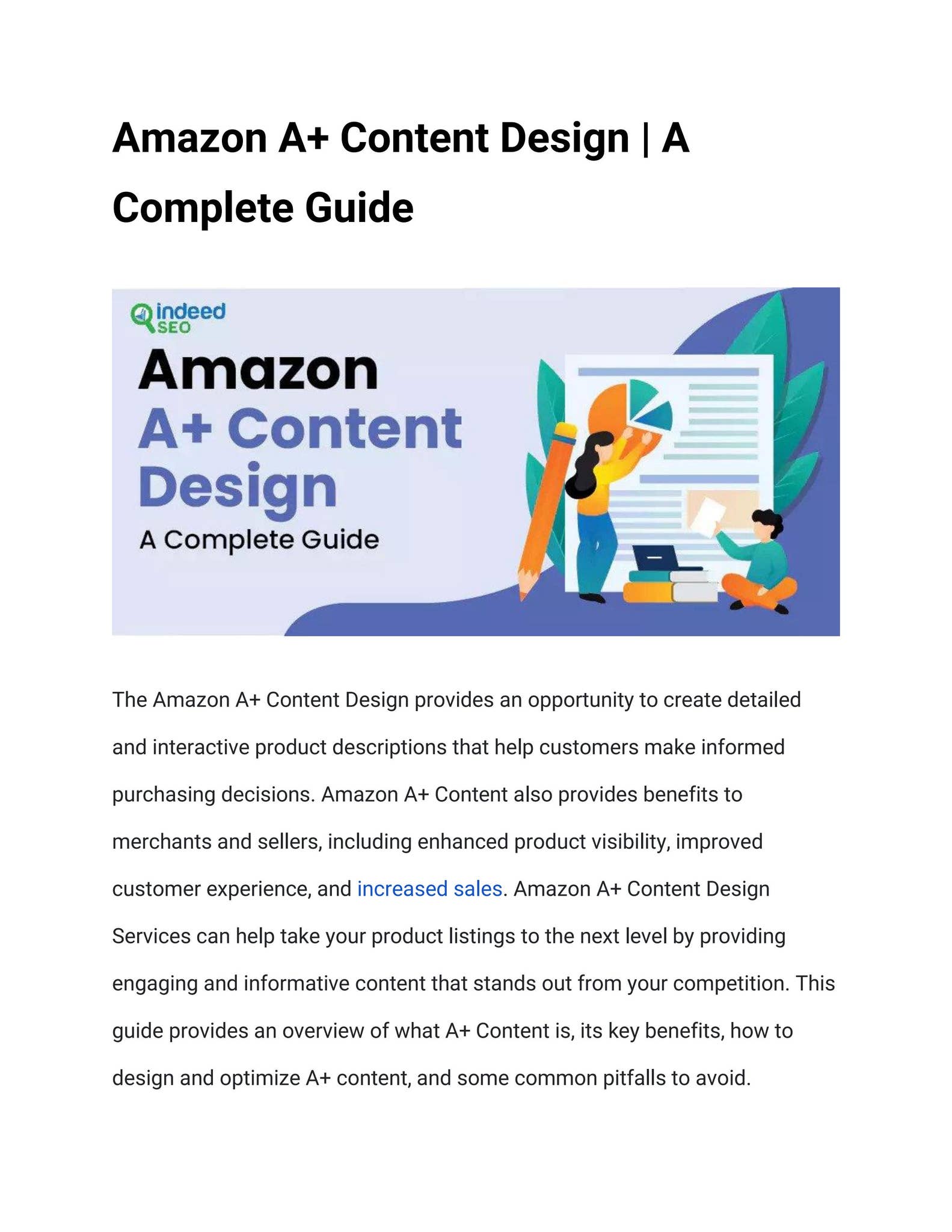 Amazon A+ Content Design | A Complete Guide by Anna Miller - Issuu
