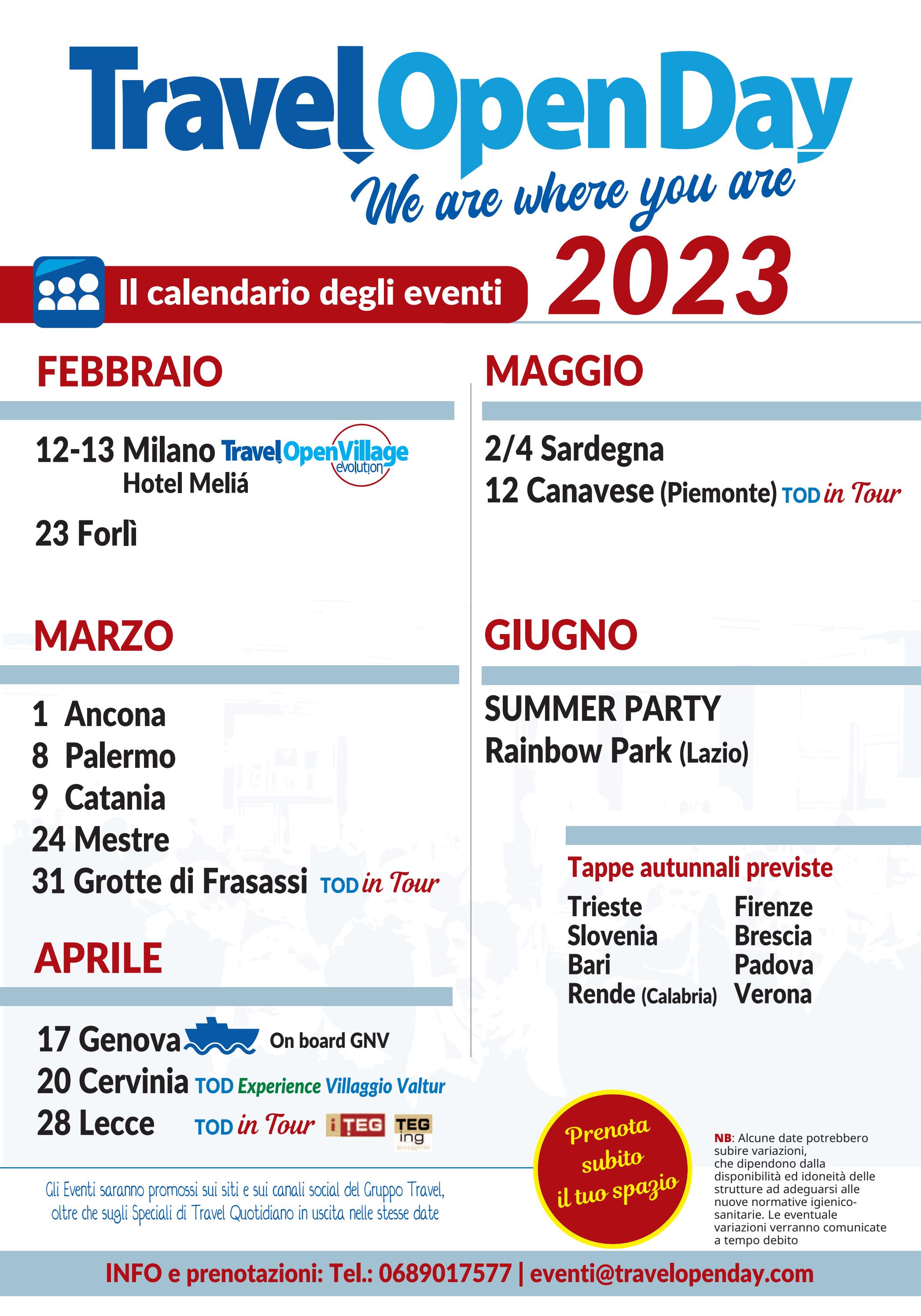 calendario-open-day-2023-11 by TravelQuotidiano.com - Issuu