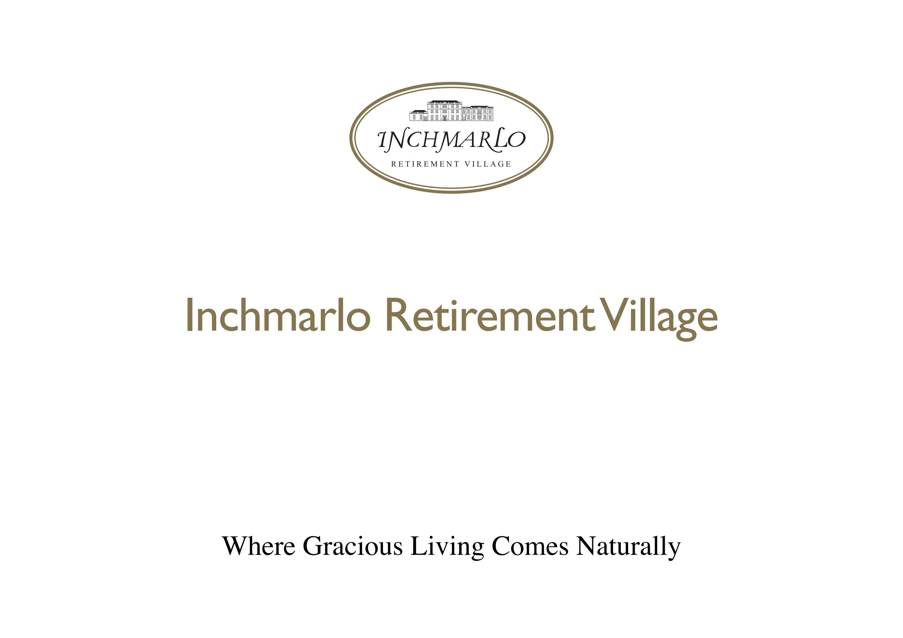 Inchmarlo Retirement Village 'Homes for Sale' brochure by