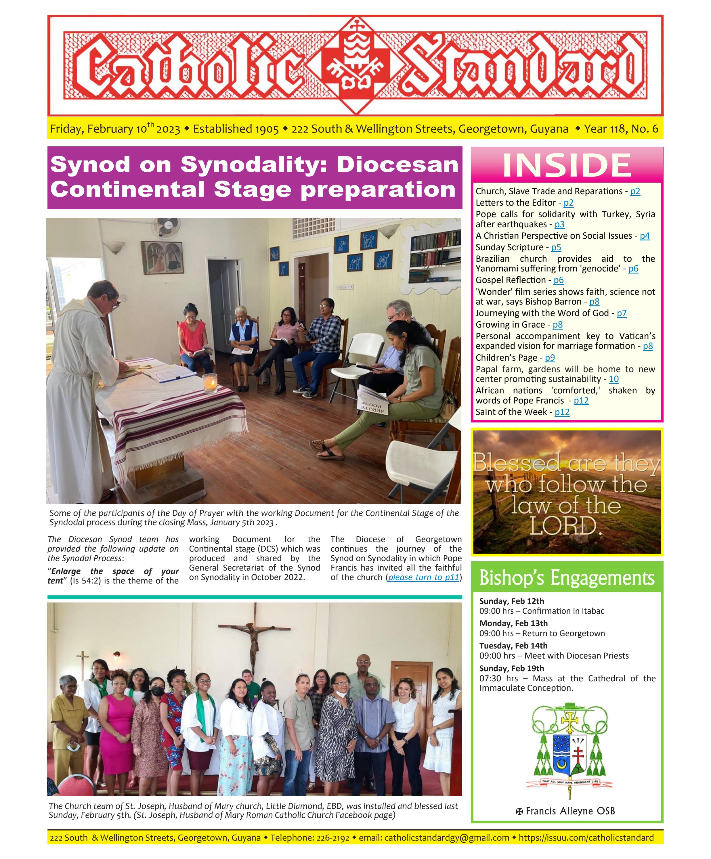 February 10 2023 By Catholic Standard Guyana Issuu