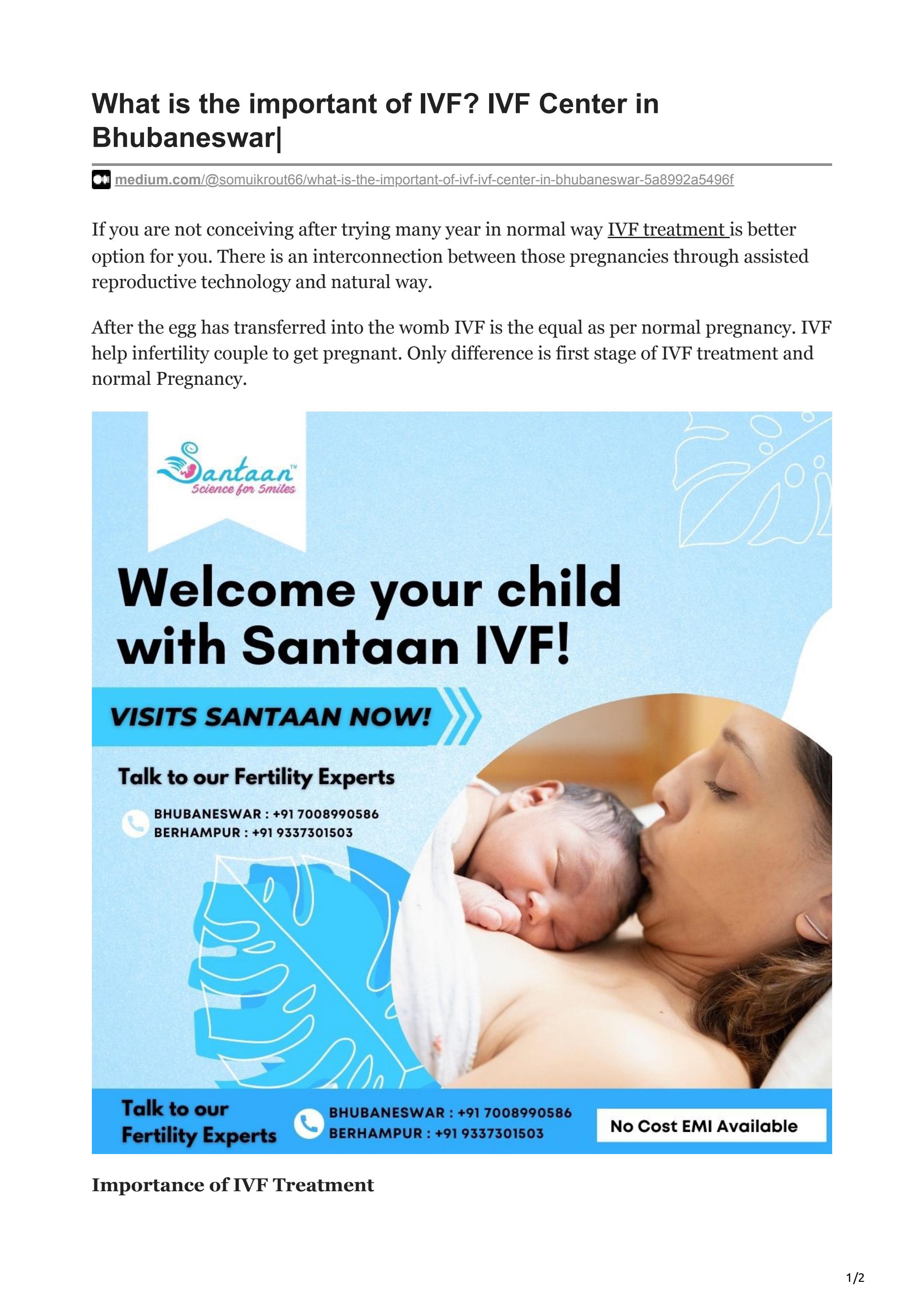 Get The Result Oriented Fertility Treatment Santaan Best Fertility 