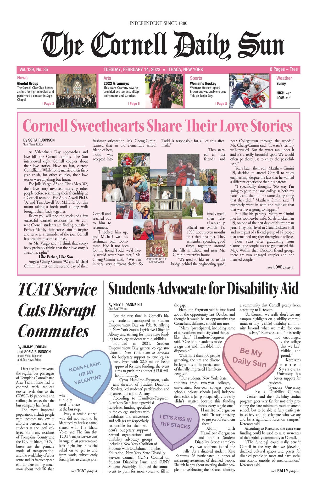 2023.02.14 entire issue hi res by The Cornell Daily Sun - Issuu