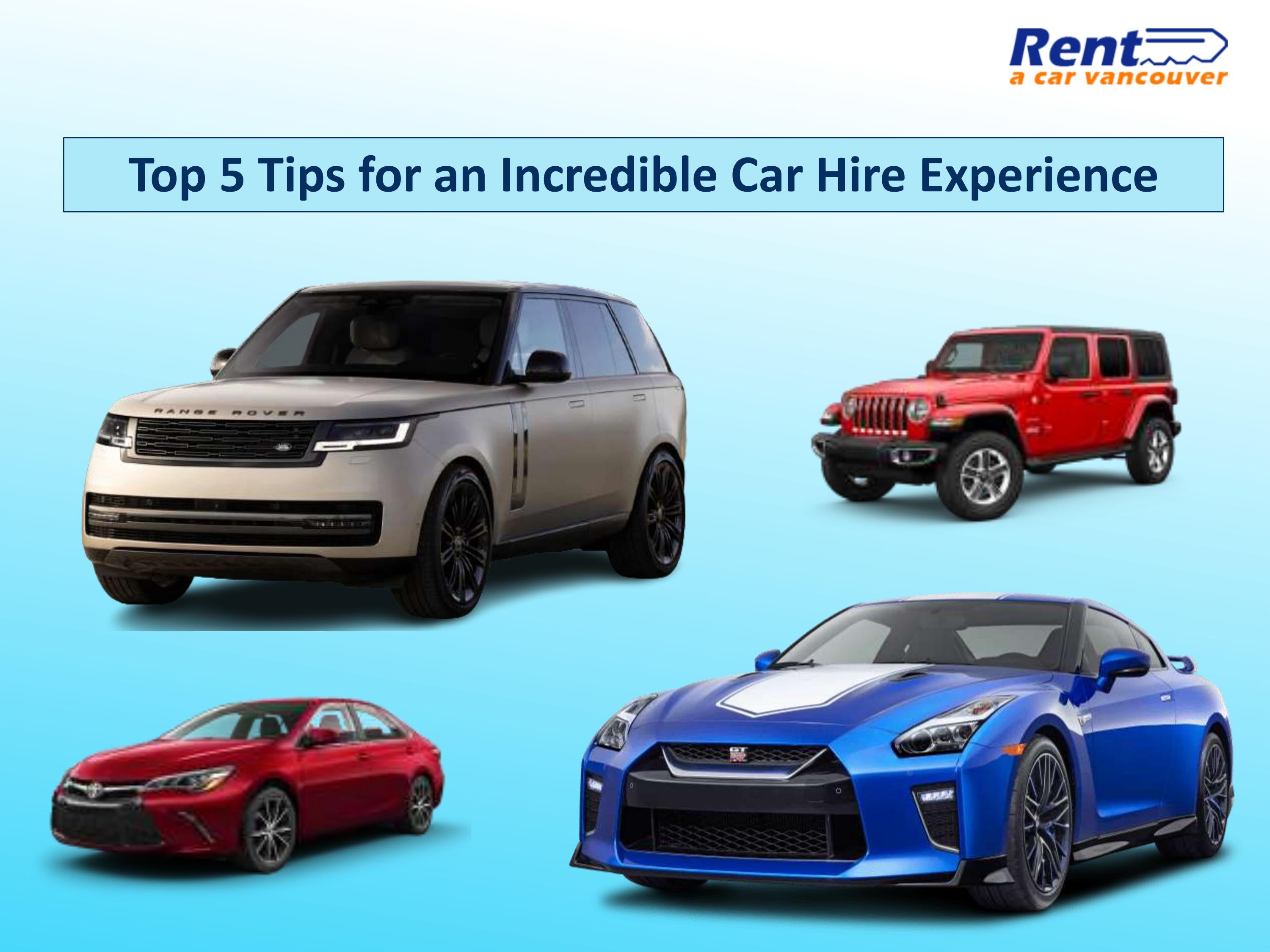 Top 5 Tips for an Incredible Car Hire Experience by Rent A Car