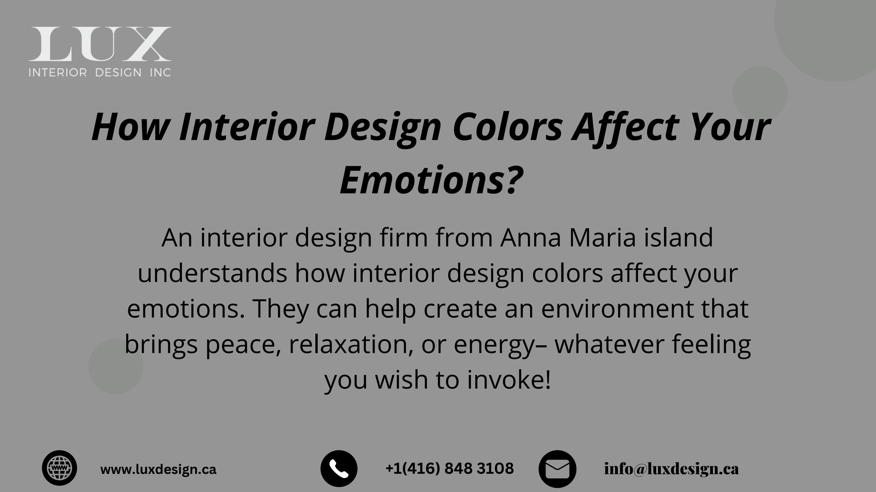 How Interior Design Firm Selects Right Color For Your Home By Lux