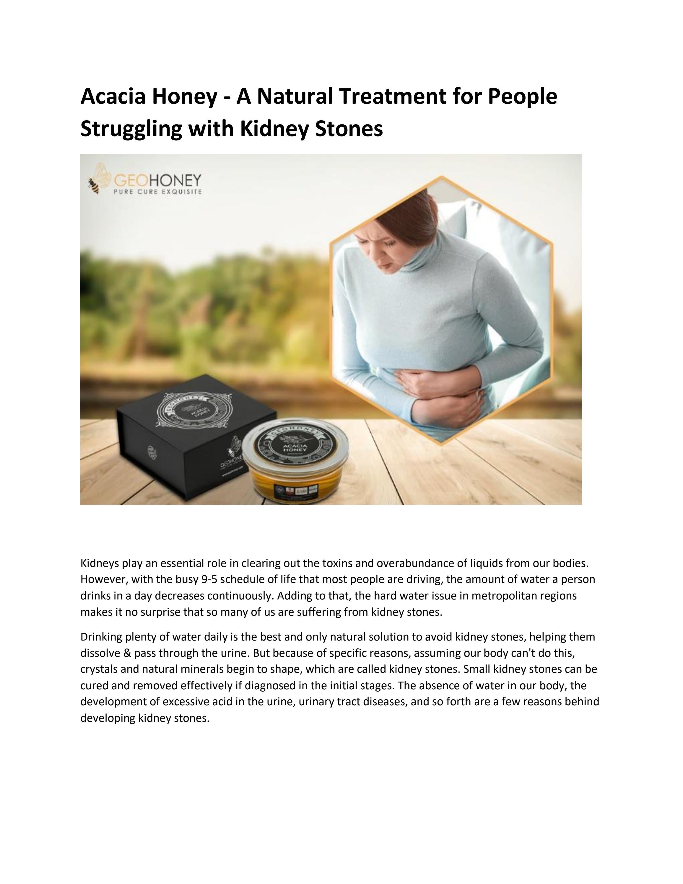 Acacia Honey A Natural Treatment by GeoHoney Issuu