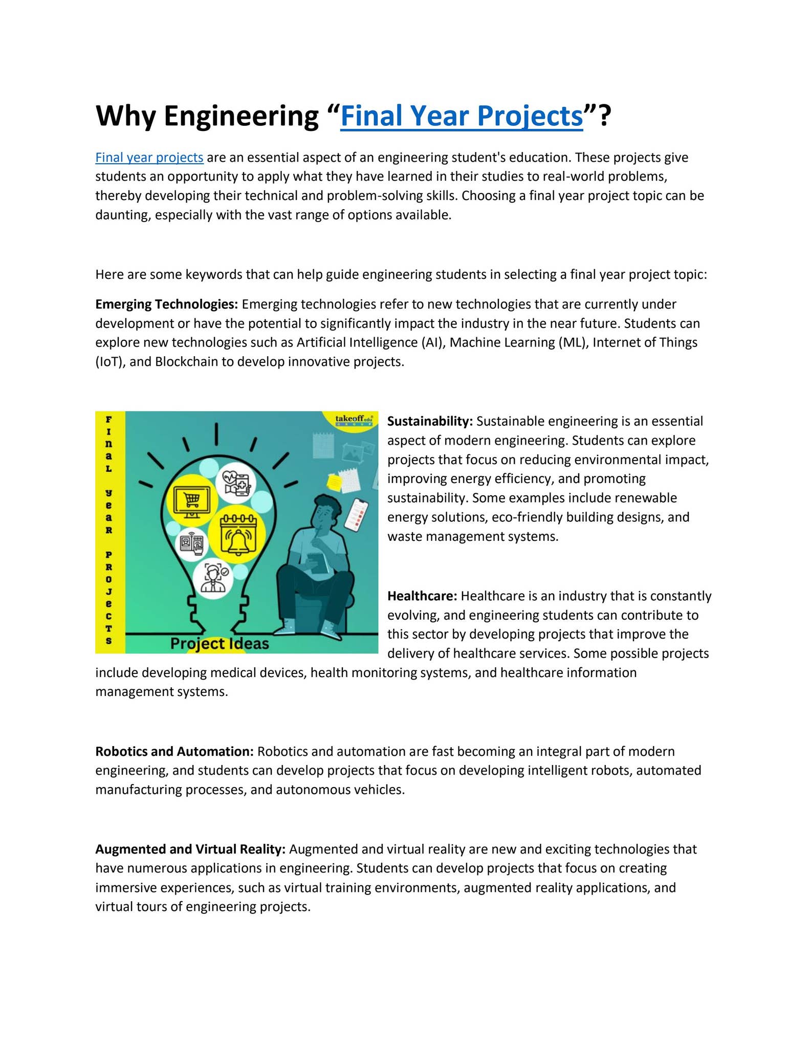 Why Engineering Final Year Projects by kartheeka m - Issuu