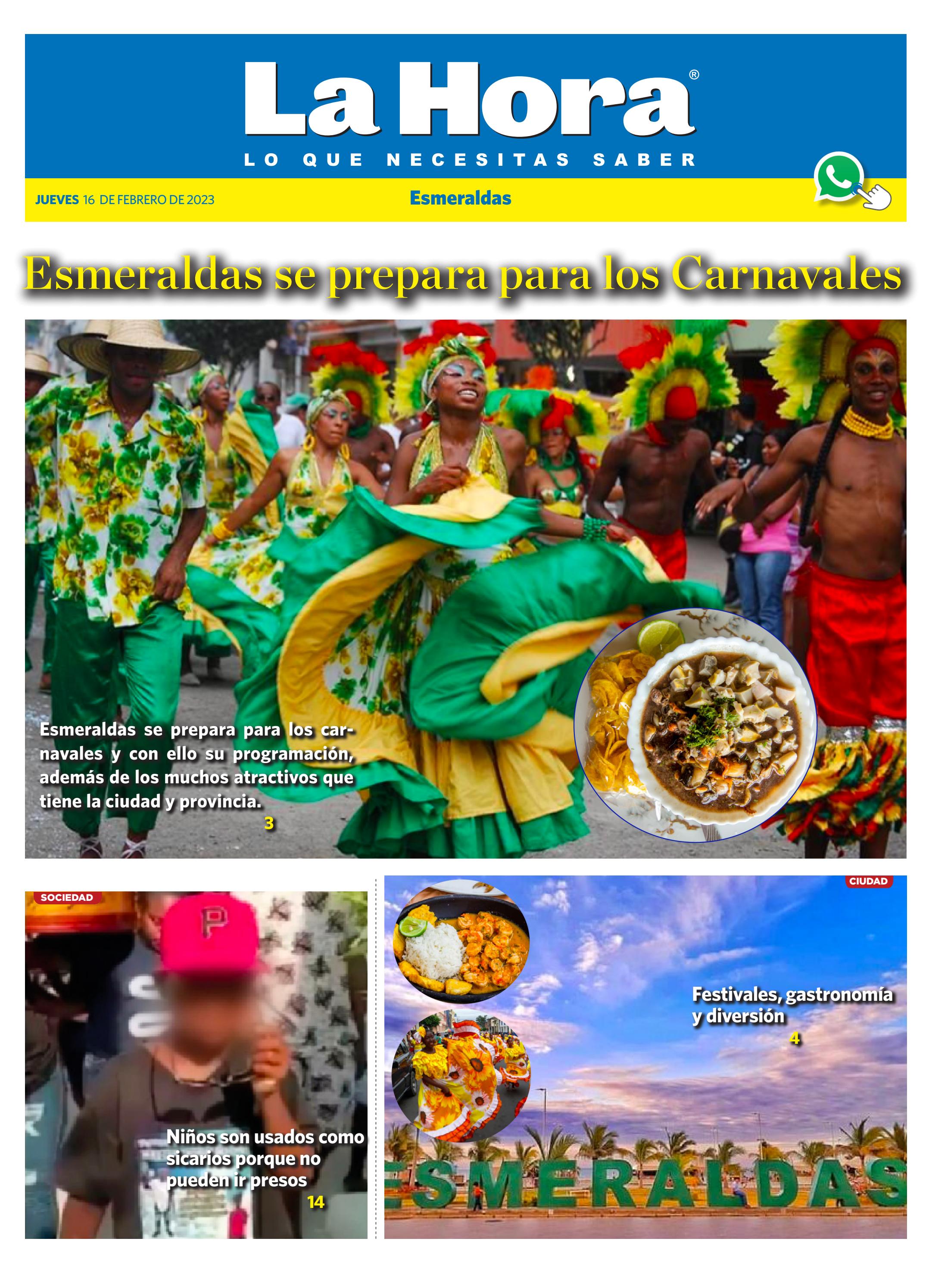 Esmeraldas, 16 de Febrero 2023 by LA HORA Ecuador Issuu
