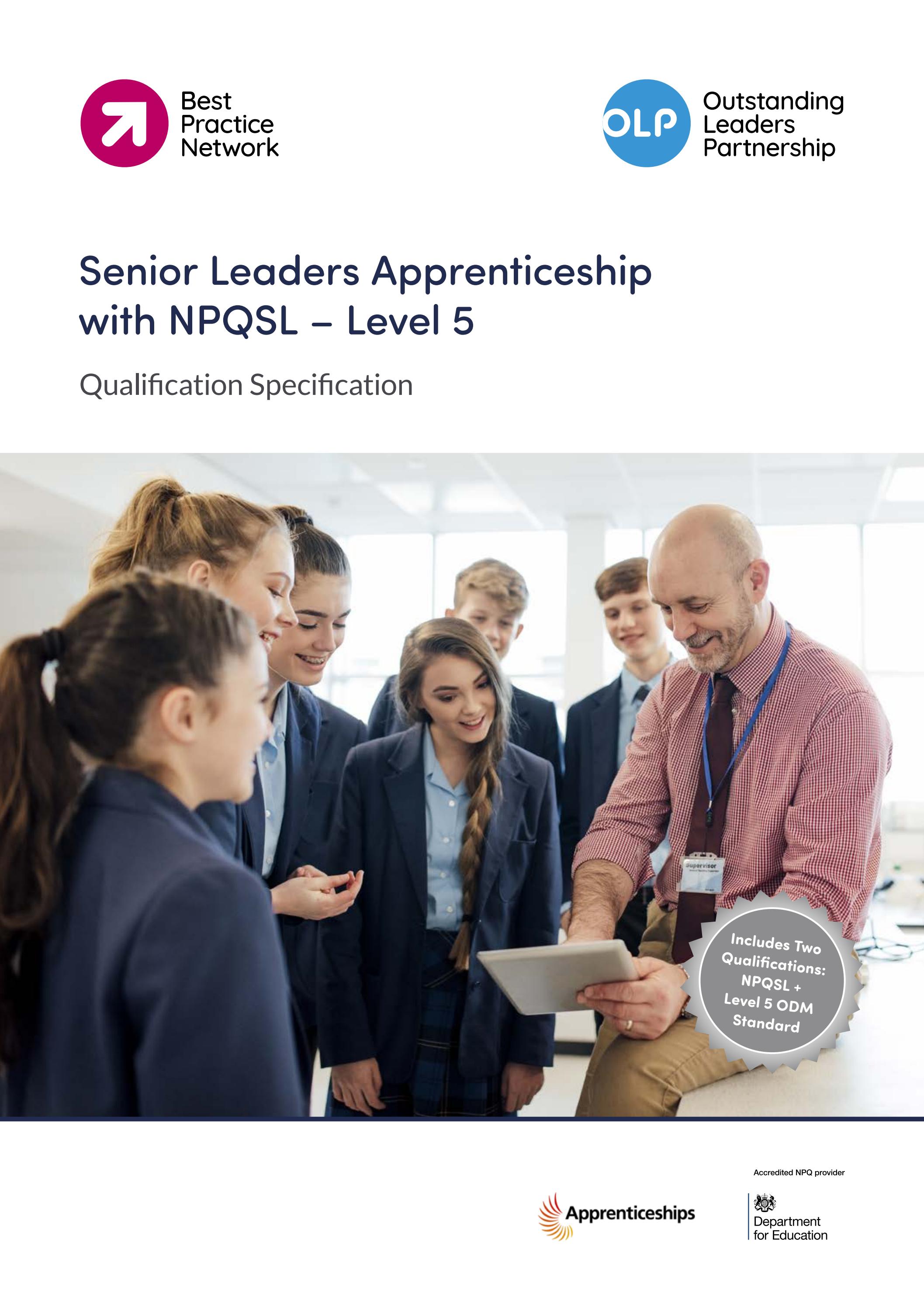 Senior Leaders Apprenticeship with NPQSL by Best-Practice-Network - Issuu
