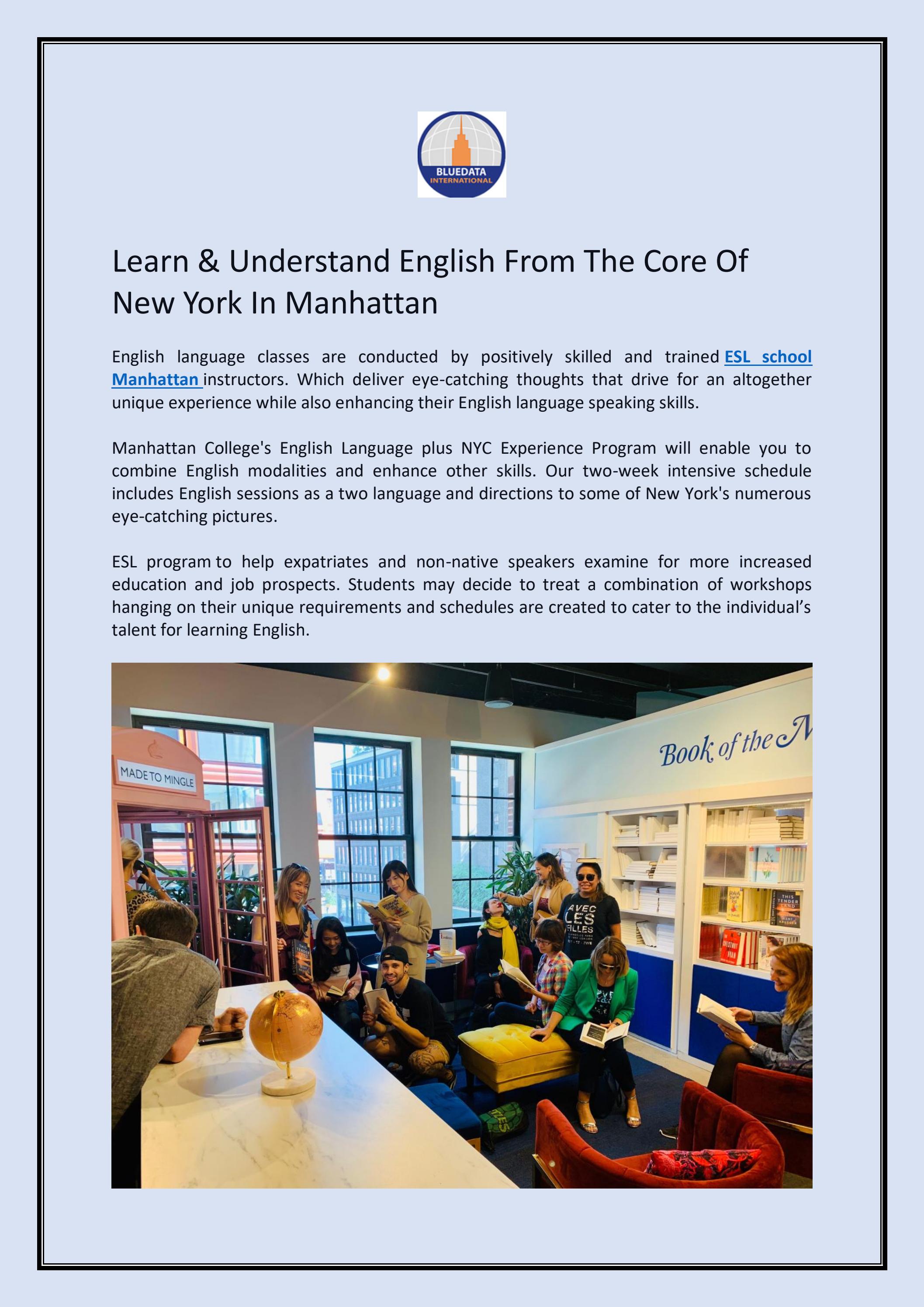 Intensive English Language Program by bluedata international - Issuu