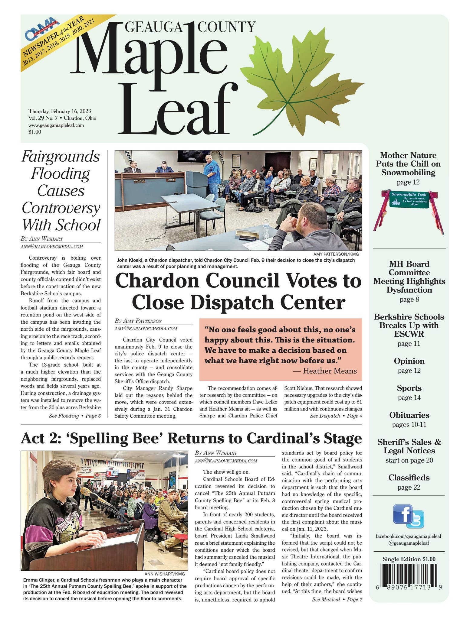 Geauga Maple Leaf 2-16-23 by Geauga County Maple Leaf - Issuu