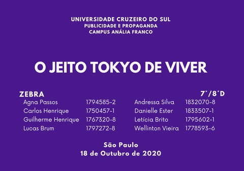 AGÊNCIA ZEBRA - O JEITO TOKYO 德文 VIVER 第 2 页