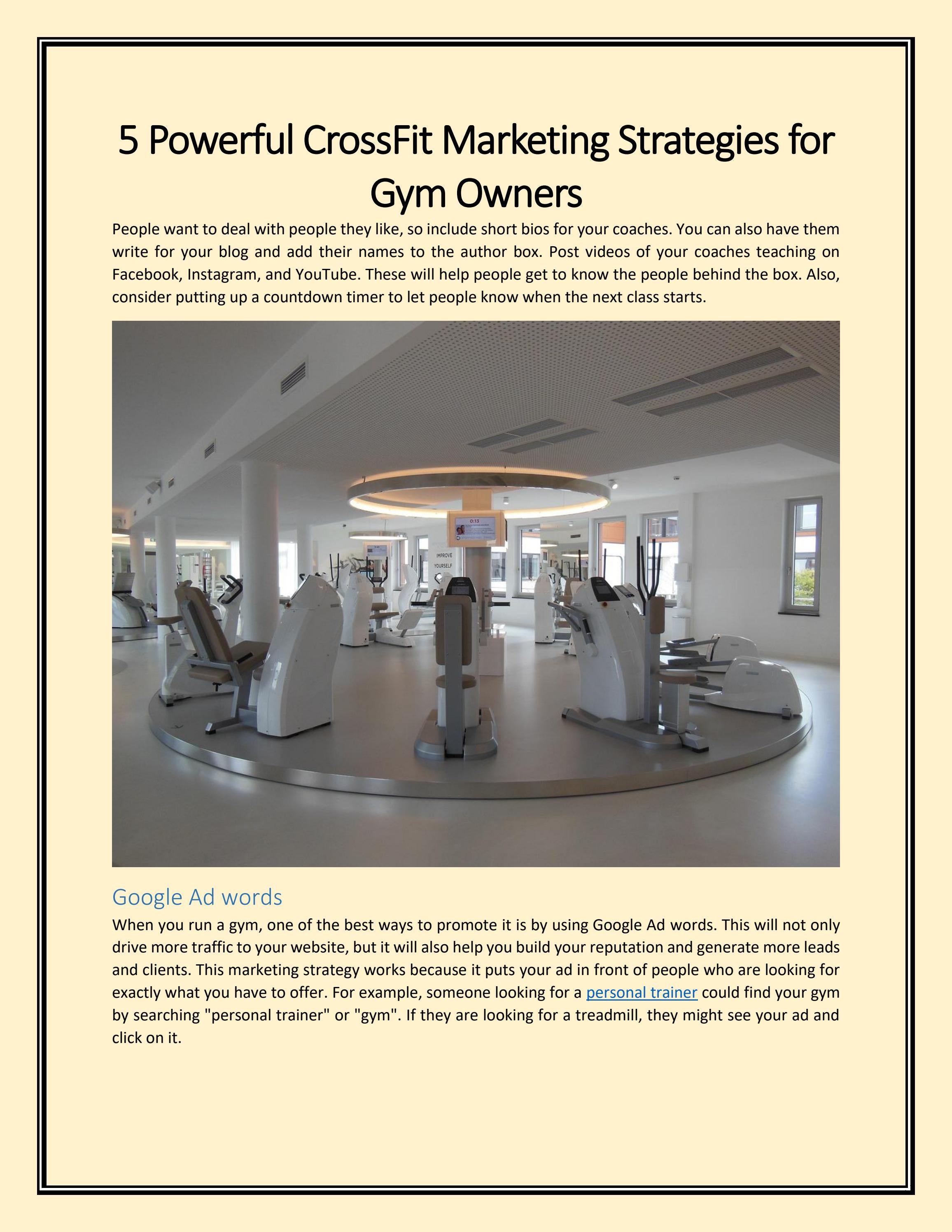 5 Powerful CrossFit Marketing Strategies For Gym Owners by