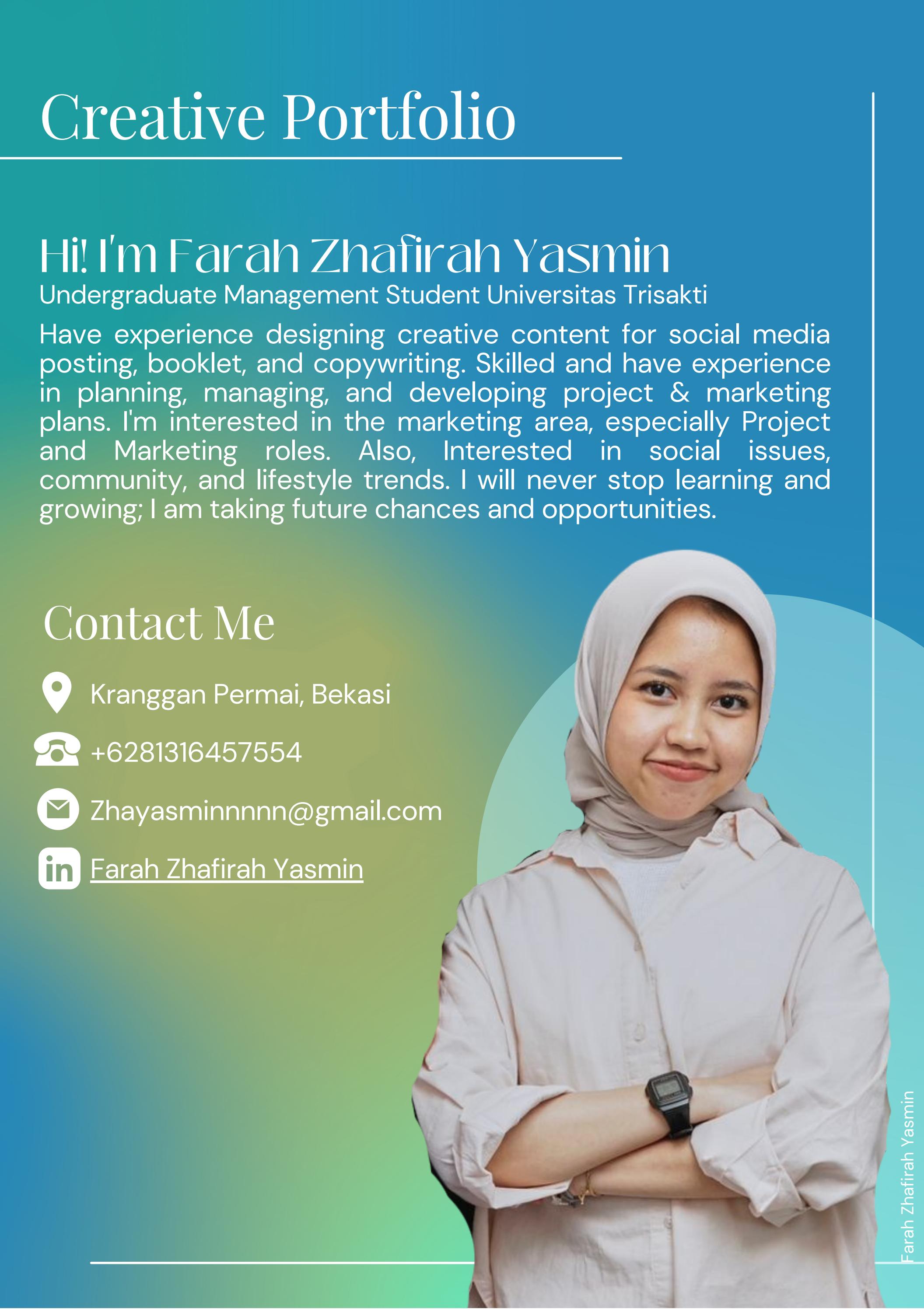 Creative Portfolio Farah Zhafirah Yasmin By Farah Zhafirah Yasmin Issuu