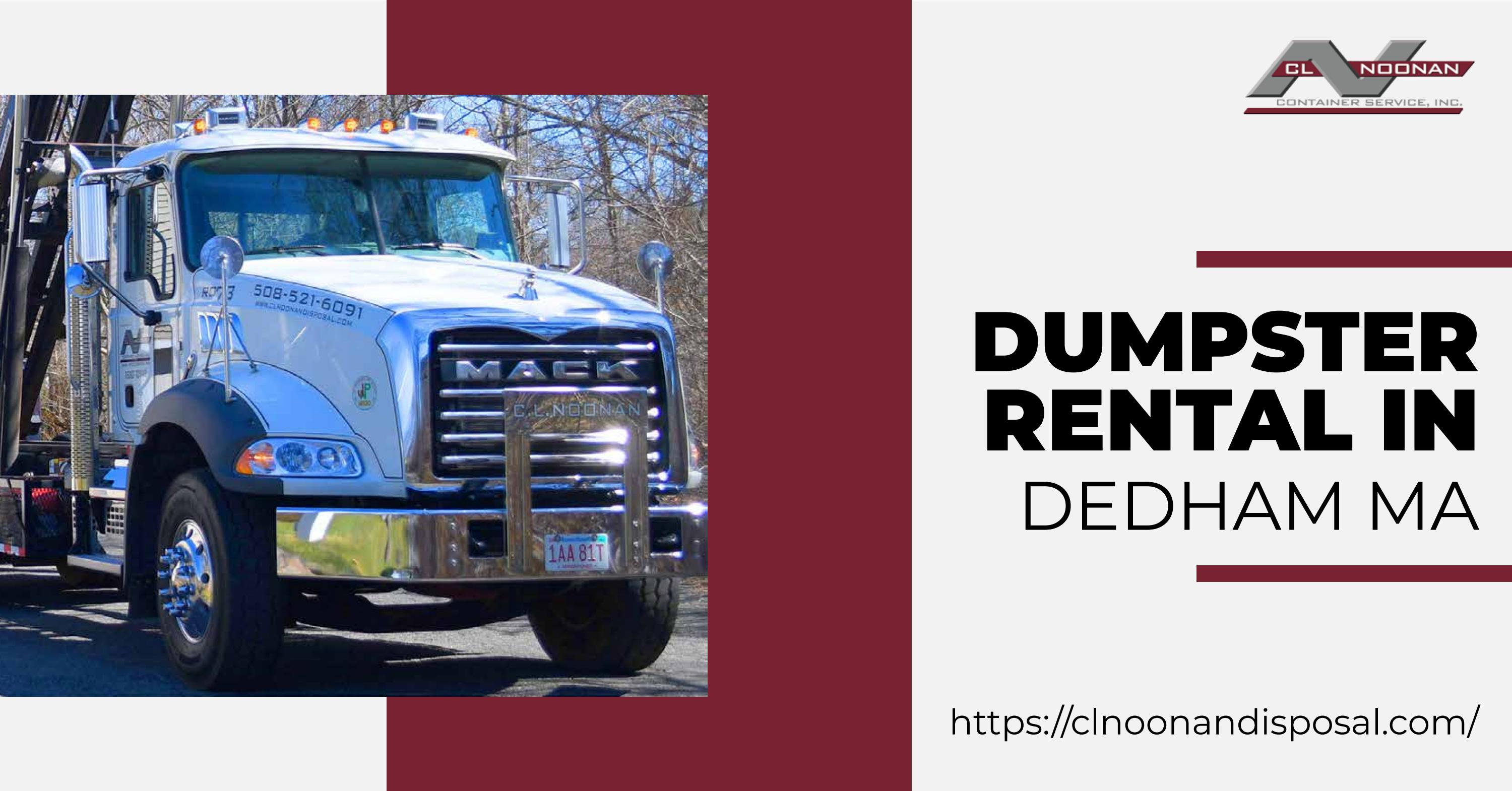 Reduce Waste In Dedham With These Top Dumpster Rental Tips by CL Noonan