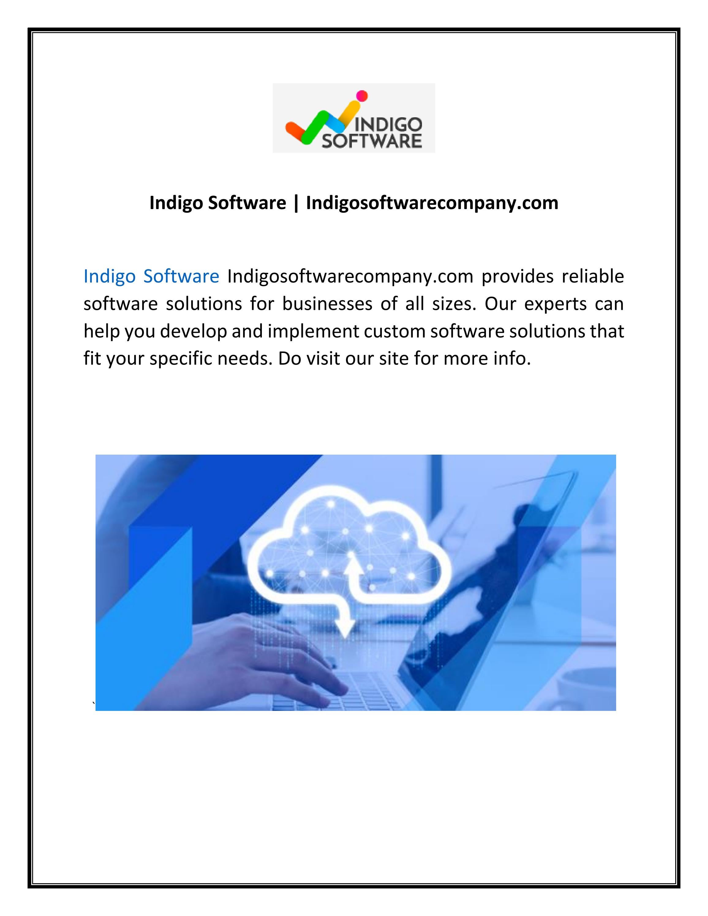 Indigo Software by indigo software Issuu