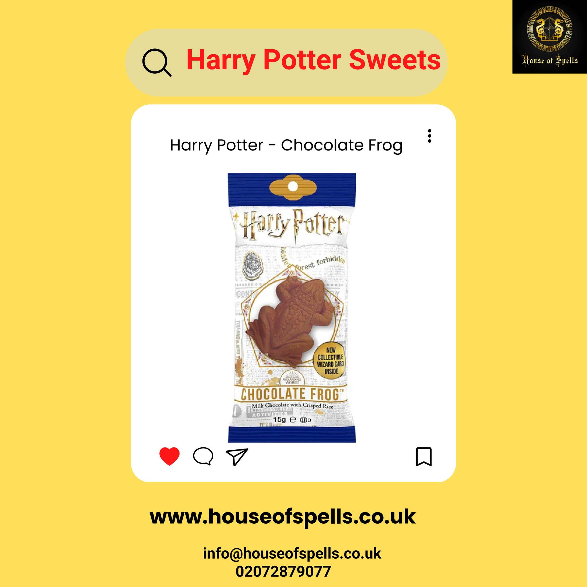 Harry Potter Sweets Harry Potter Chocolate Frog by House of
