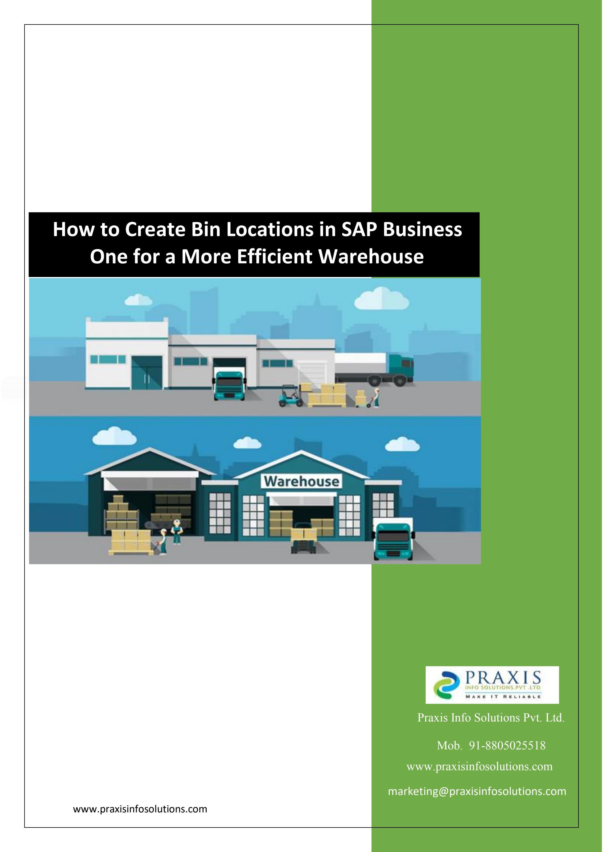 How to Create Bin Locations in SAP Business One for a More Efficient