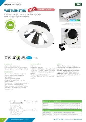 NVC Lighting UK 灯饰目录 · NVC Downlights Section 第 2 页