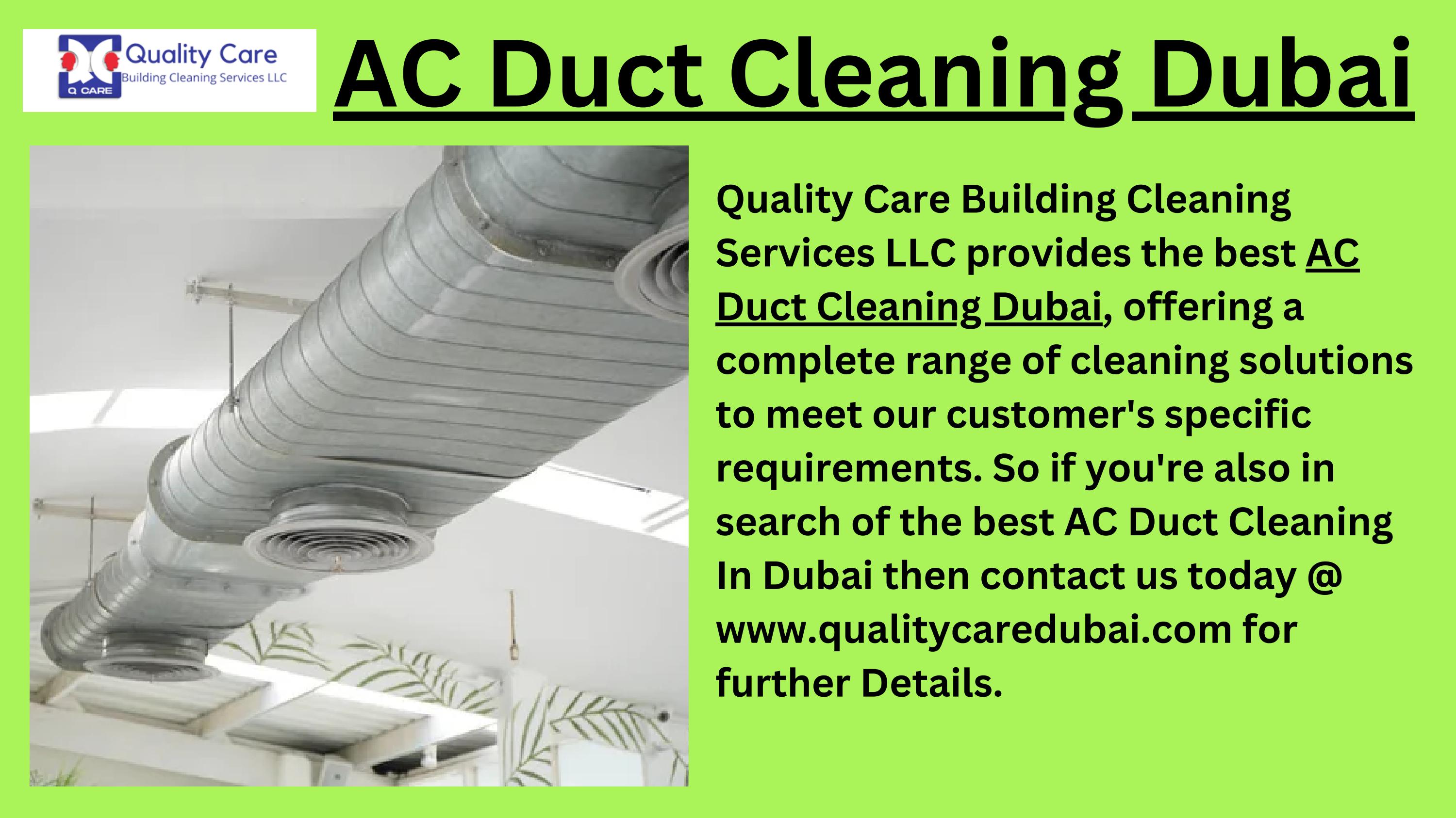 AC Duct Cleaning Dubai by Quality Care Dubai Issuu