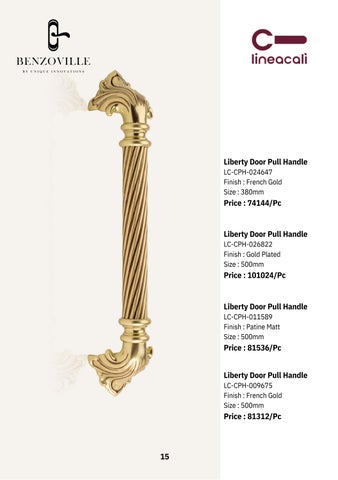 Benzoville 家具目录 · 设计师 Door Handle Linea Cali 第 16 页