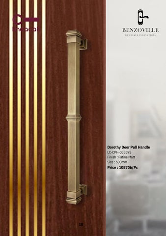 Benzoville 家具目录 · 设计师 Door Handle Linea Cali 第 19 页