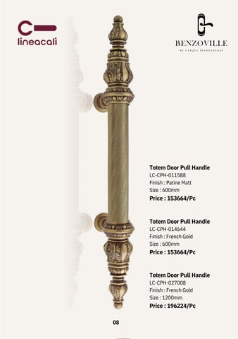 Benzoville 家具目录 · 设计师 Door Handle Linea Cali 第 9 页