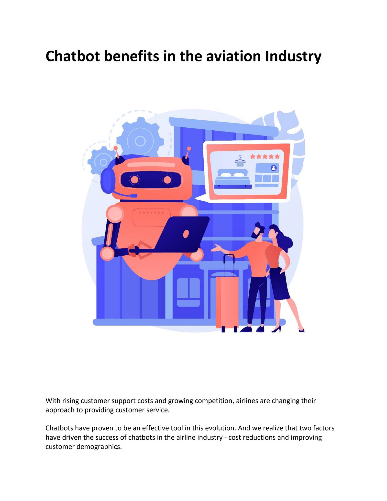 Chatbot benefits in the aviation Industry by Botgo - AI Chatbot ...