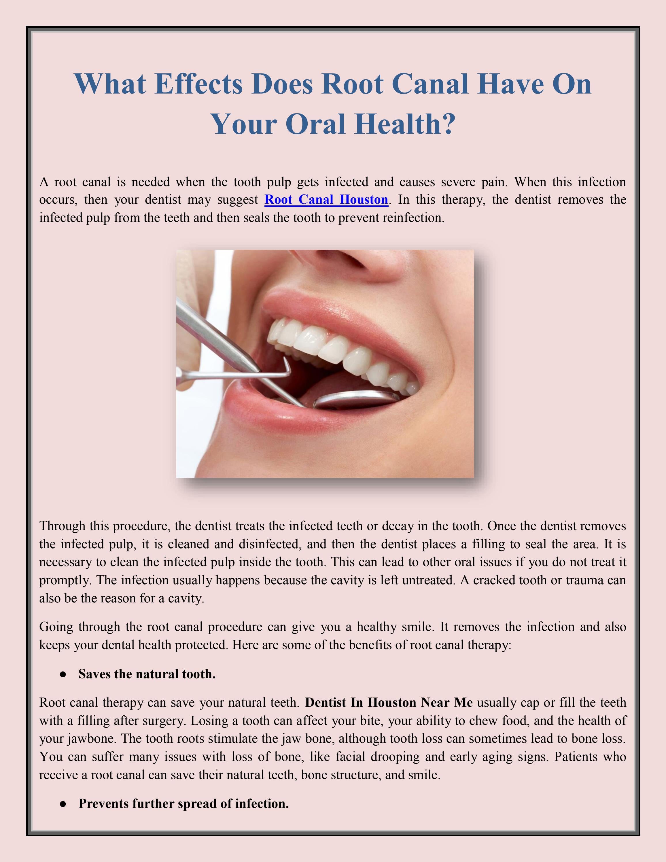 What Effects Does Root Canal Have On Your Oral Health? by Edge Dental