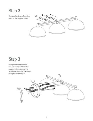 nathanjameshome 家具目录 · Ace 镜前灯 Instruction Sheet 第 6 页