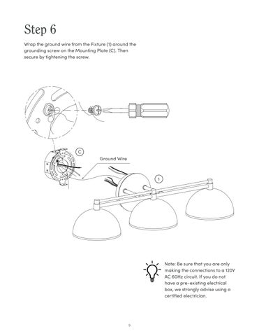 nathanjameshome 家具目录 · Ace 镜前灯 Instruction Sheet 第 9 页