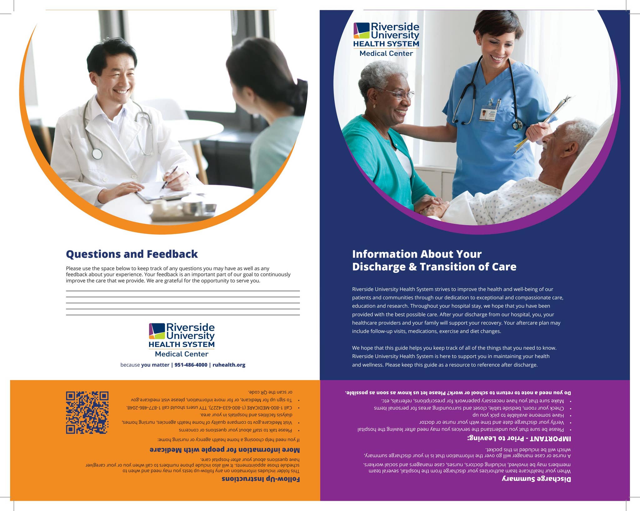 RUHS Patient Discharge Folder 2023 by Riverside University Health System -  Issuu