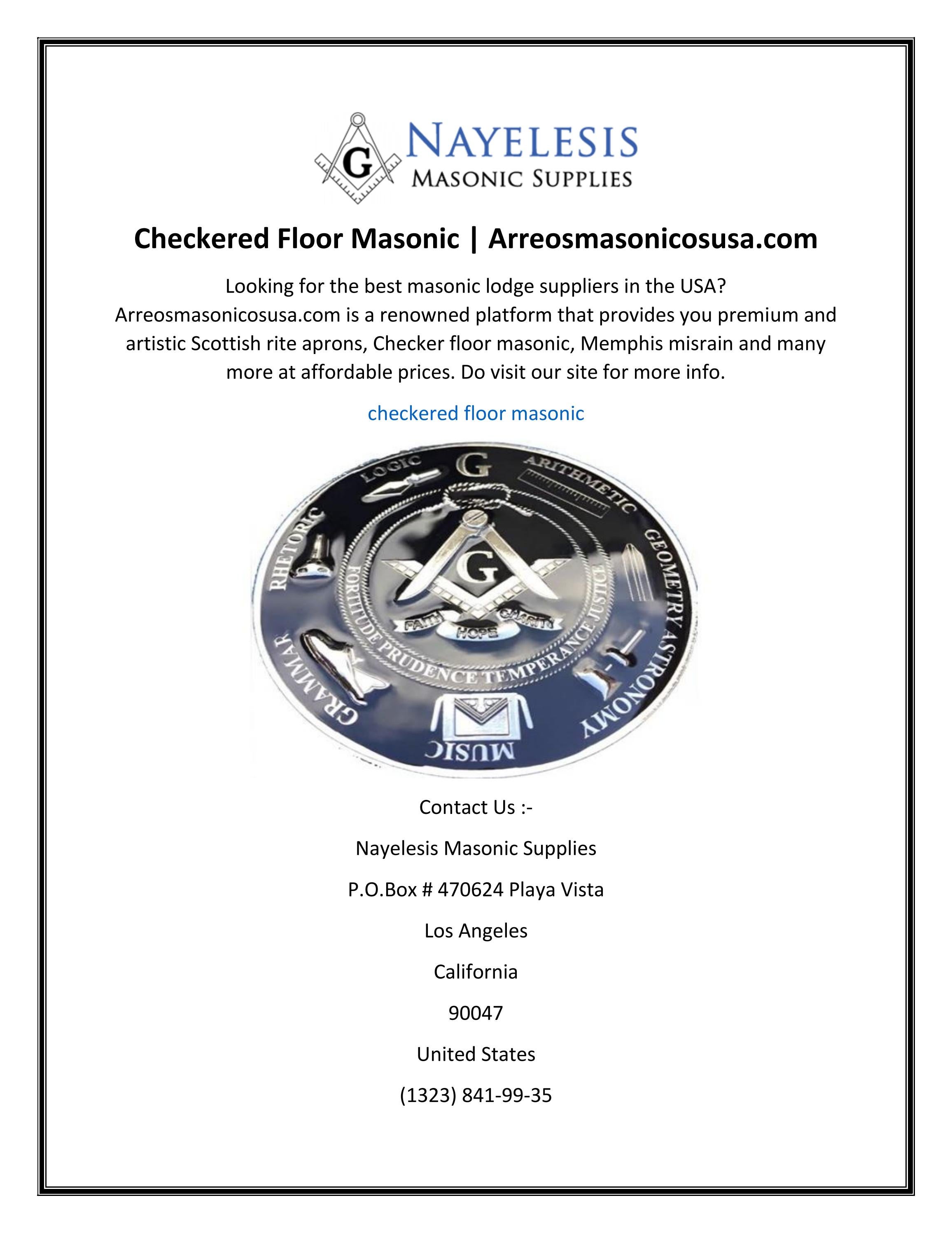 Checkered Floor Masonic by Nayelesis Masonic