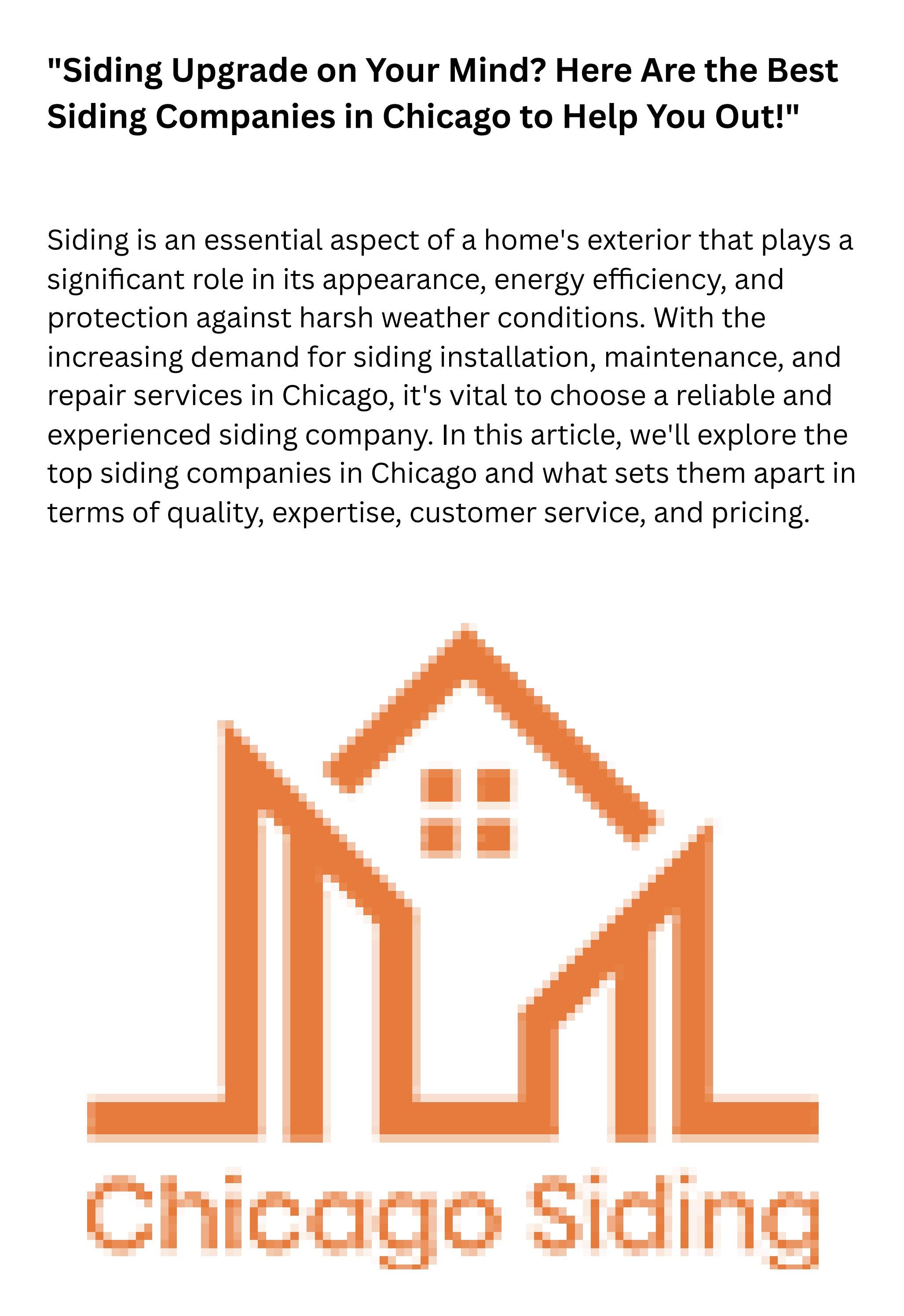 "Siding Upgrade on Your Mind? Here Are the Best Siding Companies in